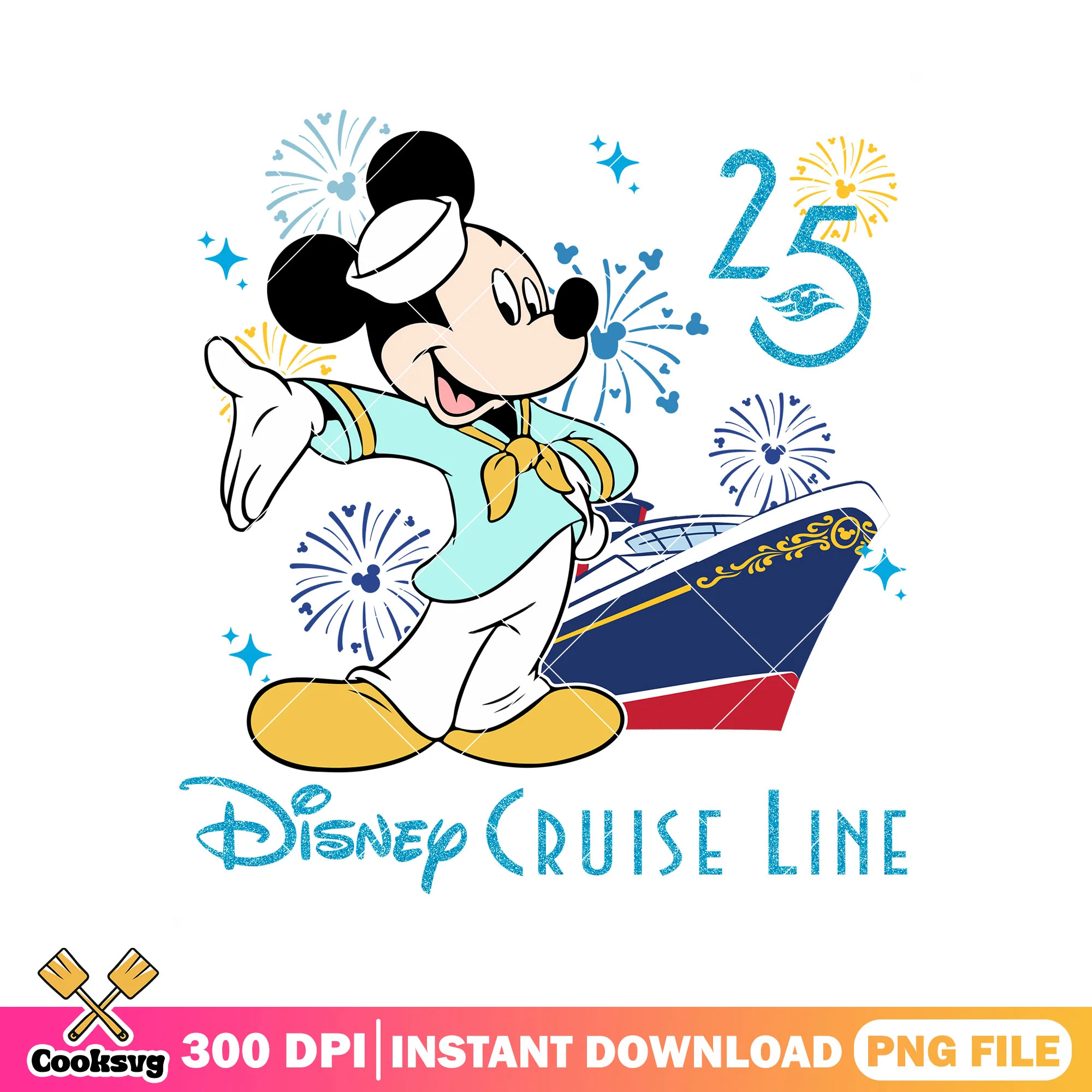 25 year disney cruise line mickey png, mickey mouse png, disney trip png