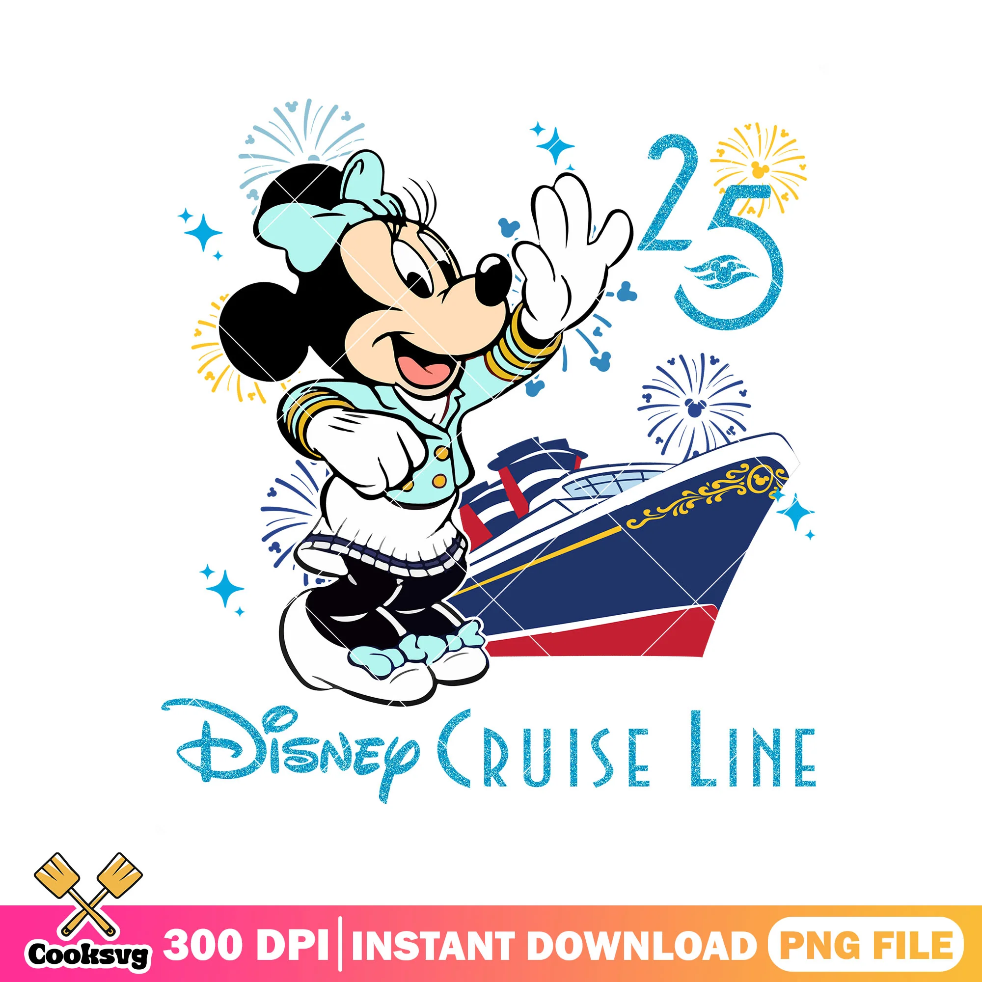 25 year disney cruise line minnie png, mickey mouse png, disney cruise png