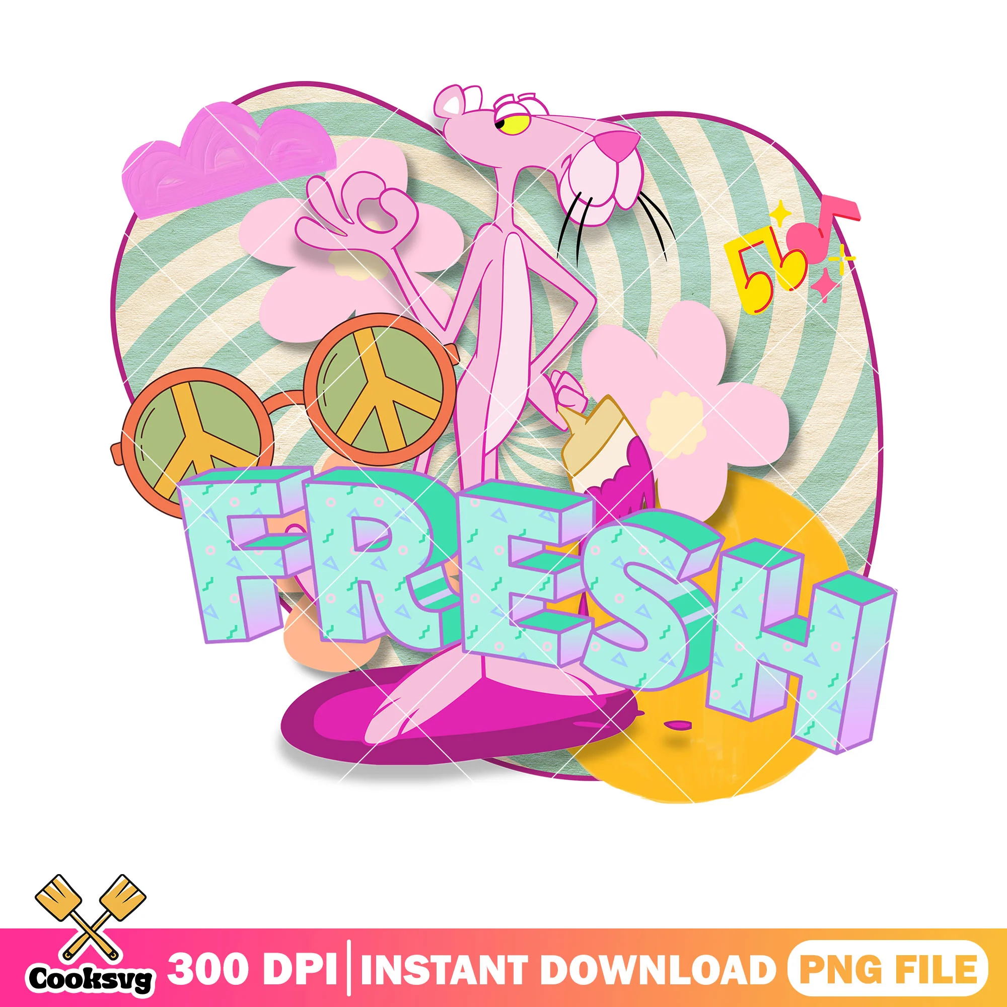 90s classic cartoon png, dj fresh pink peace sign png