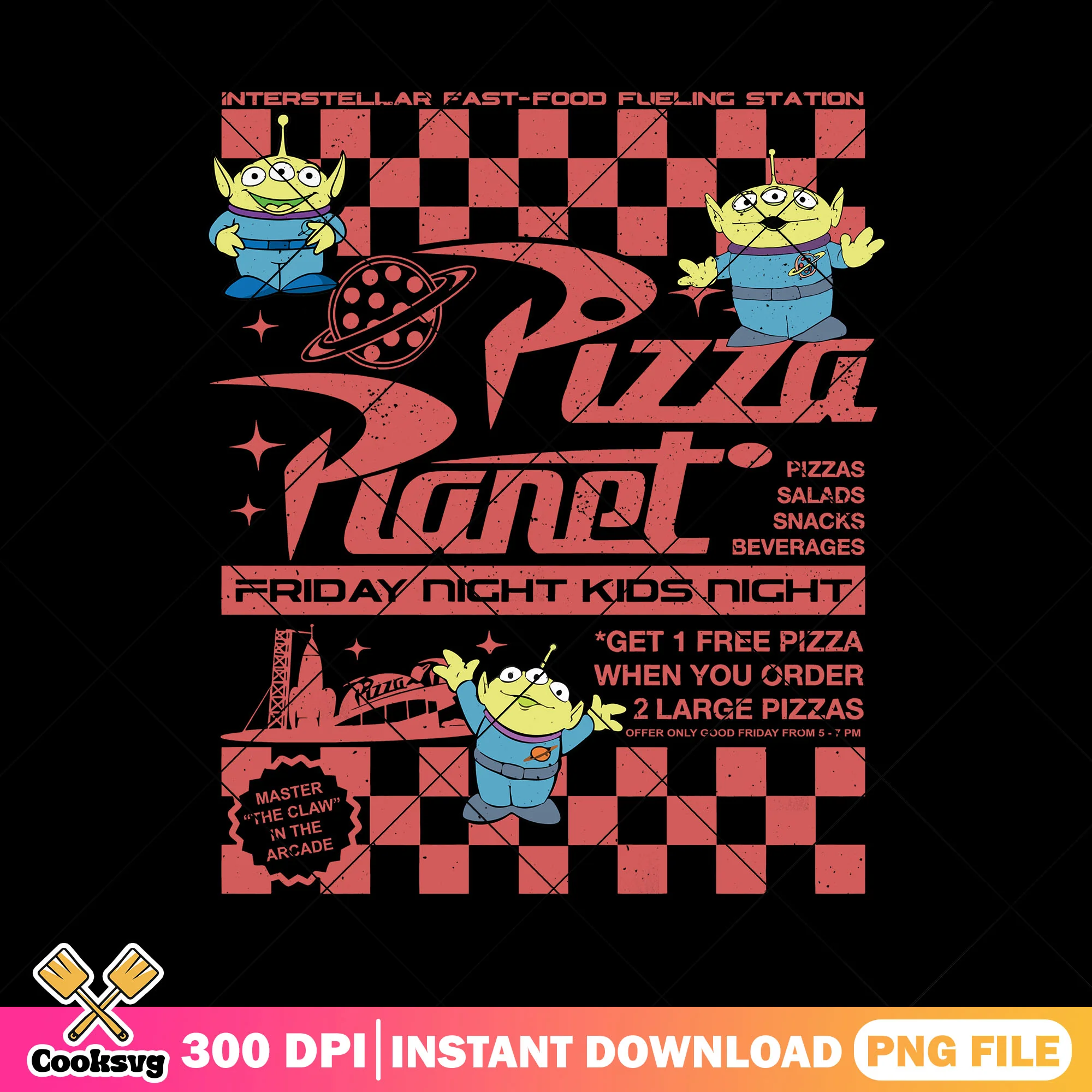 Alien Toy Story Pizza Planet PNG, Alien Toy Story PNG, Toy Story PNG