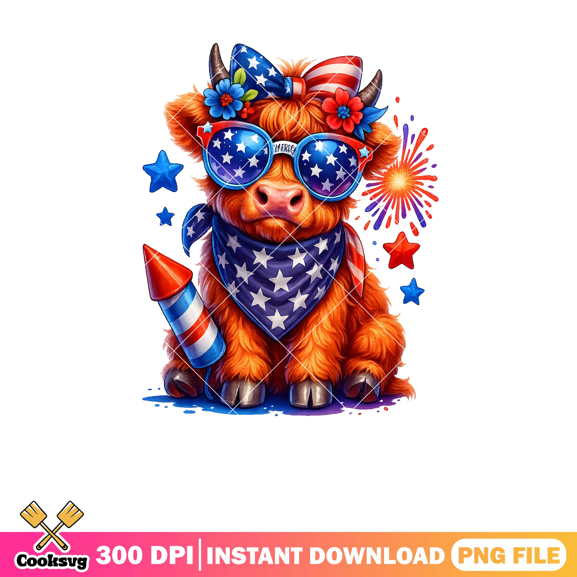 America highland cute cow png, highland cow png, cute cow png