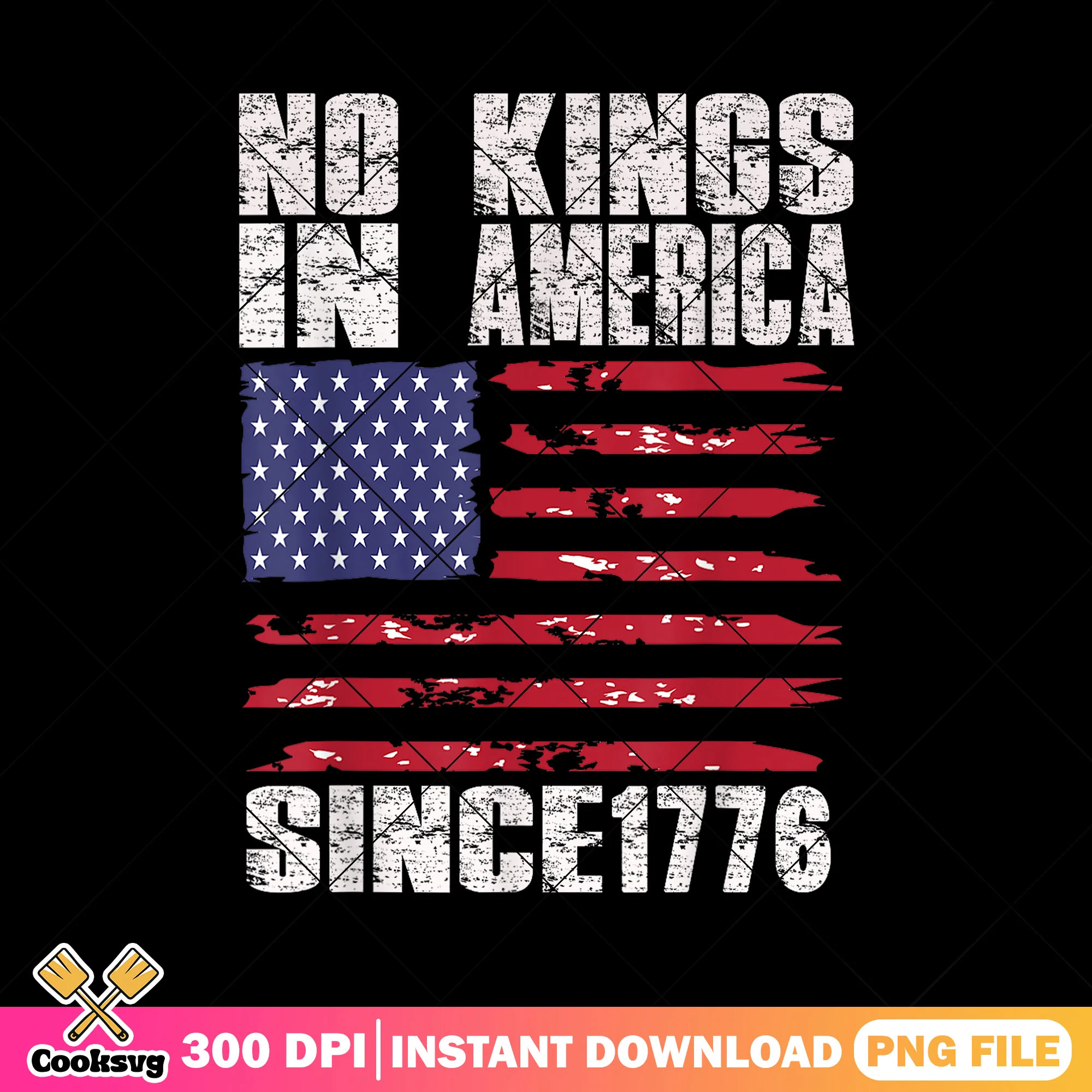 America with no kings file png, america flag png, no kings png