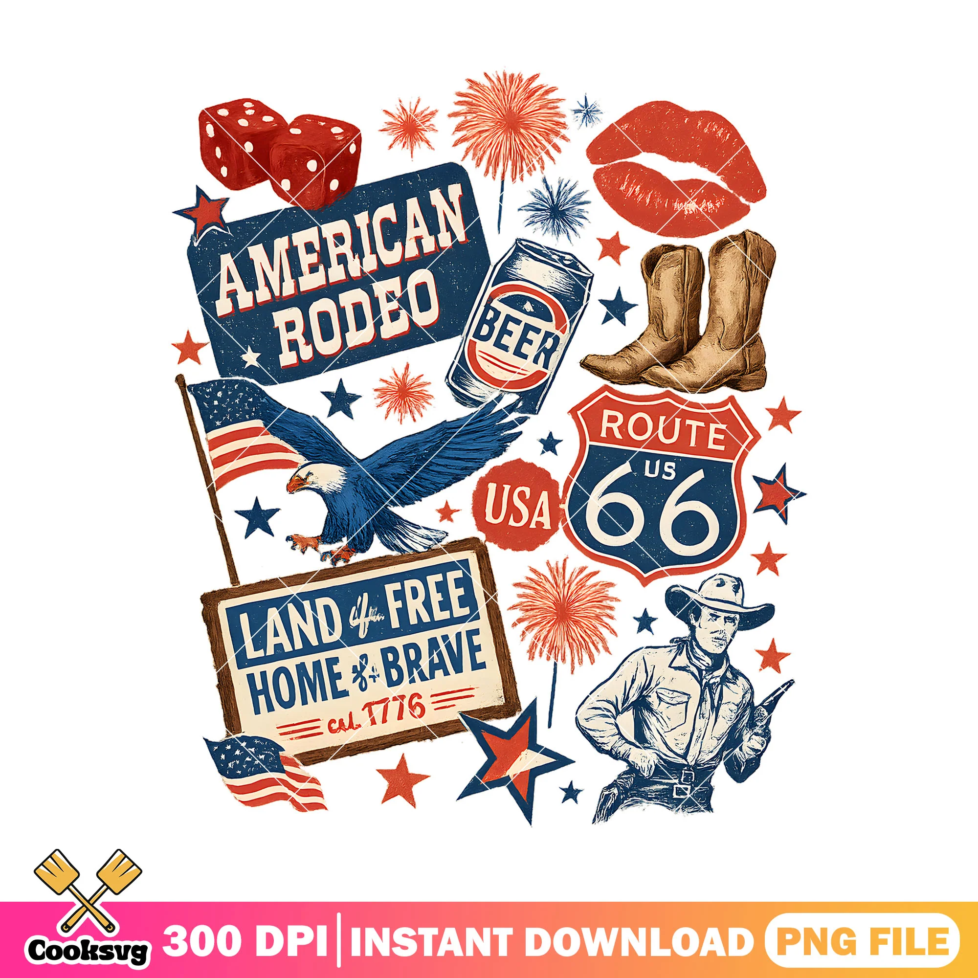 American rodeo land free png, america land free png, memorial day png