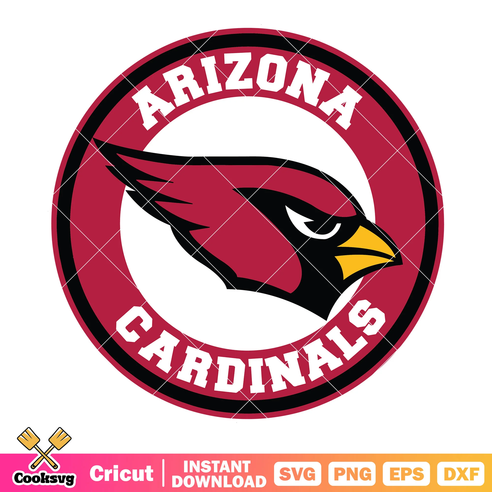 Angry red bird from arizona svg, arizona cardinals svg, nfl svg