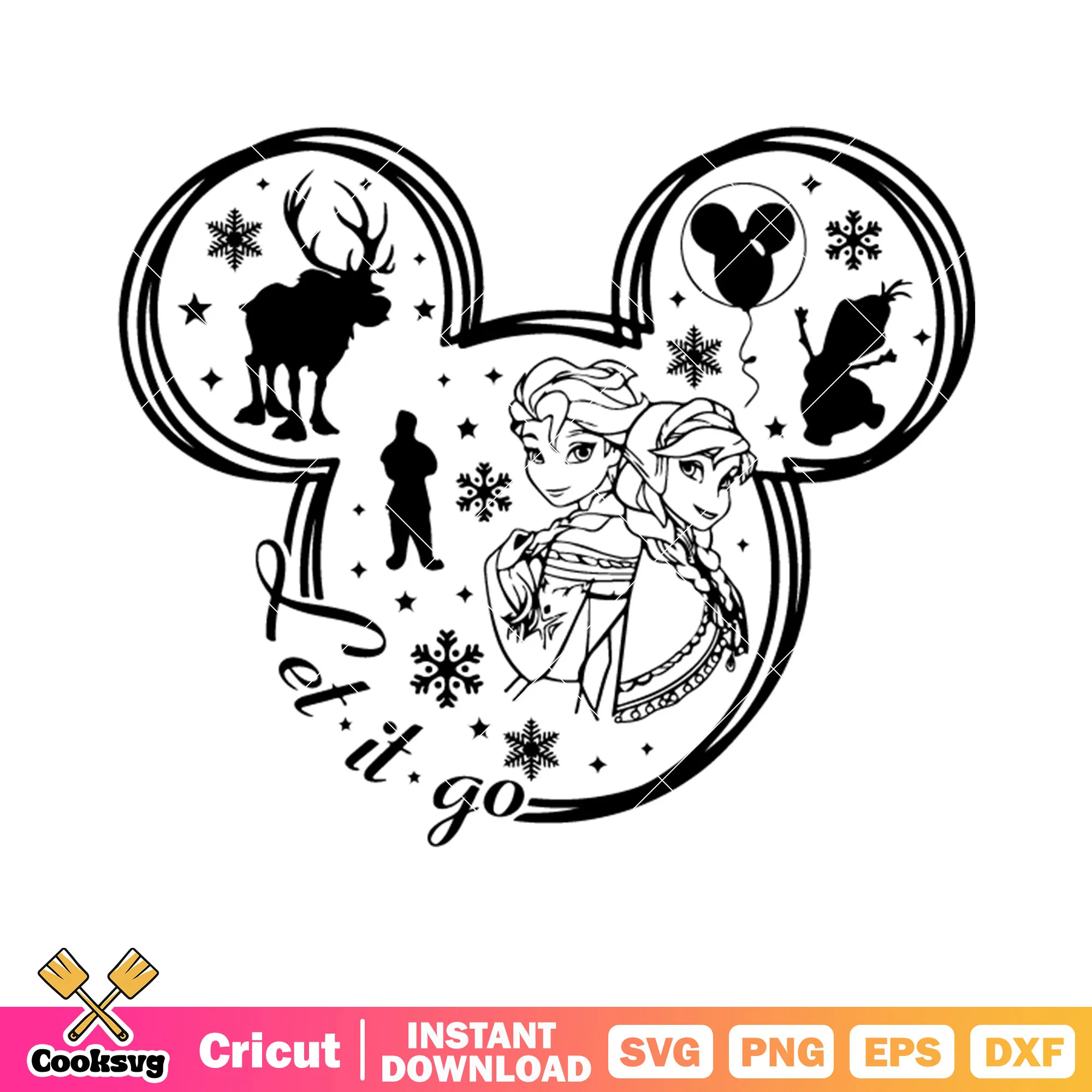 Anna princess svg, frozen elsa princess svg, olaf the snow man svg
