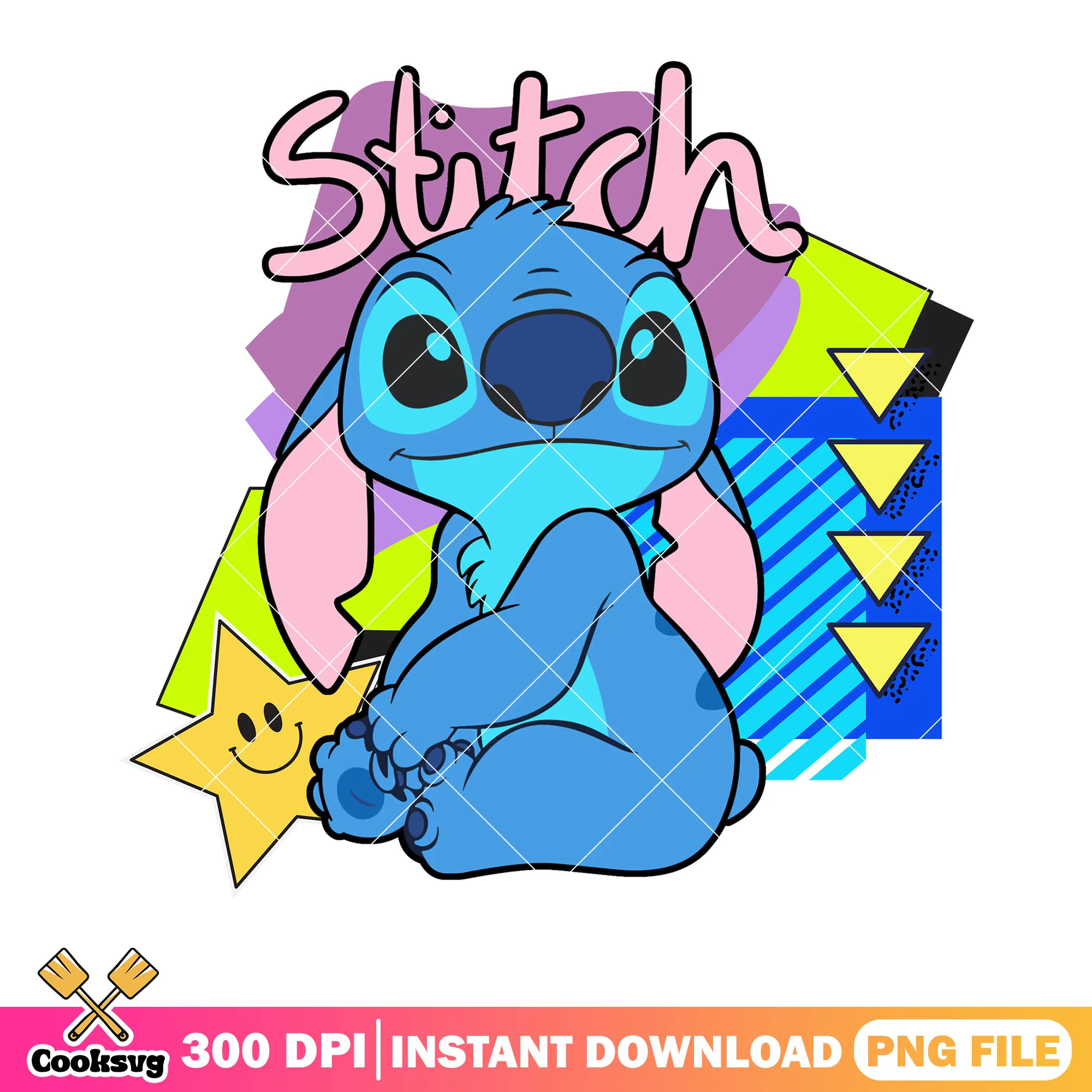 Baby cute Stitch 90s png, lilo and stitch film png, disney cartoon png