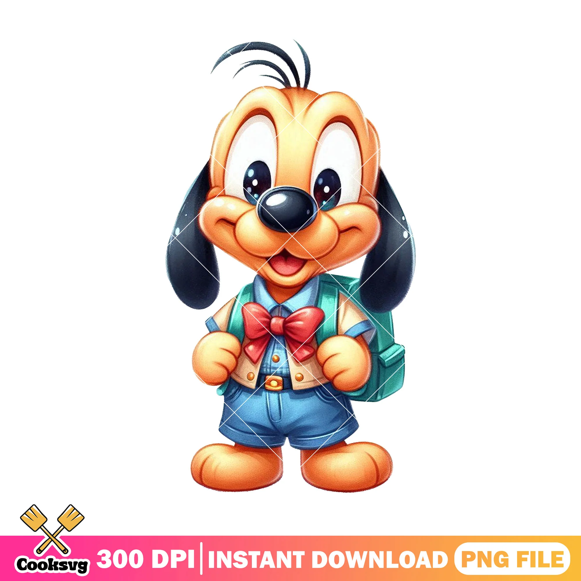 Baby pluto back school png, disney png, when is back to school png