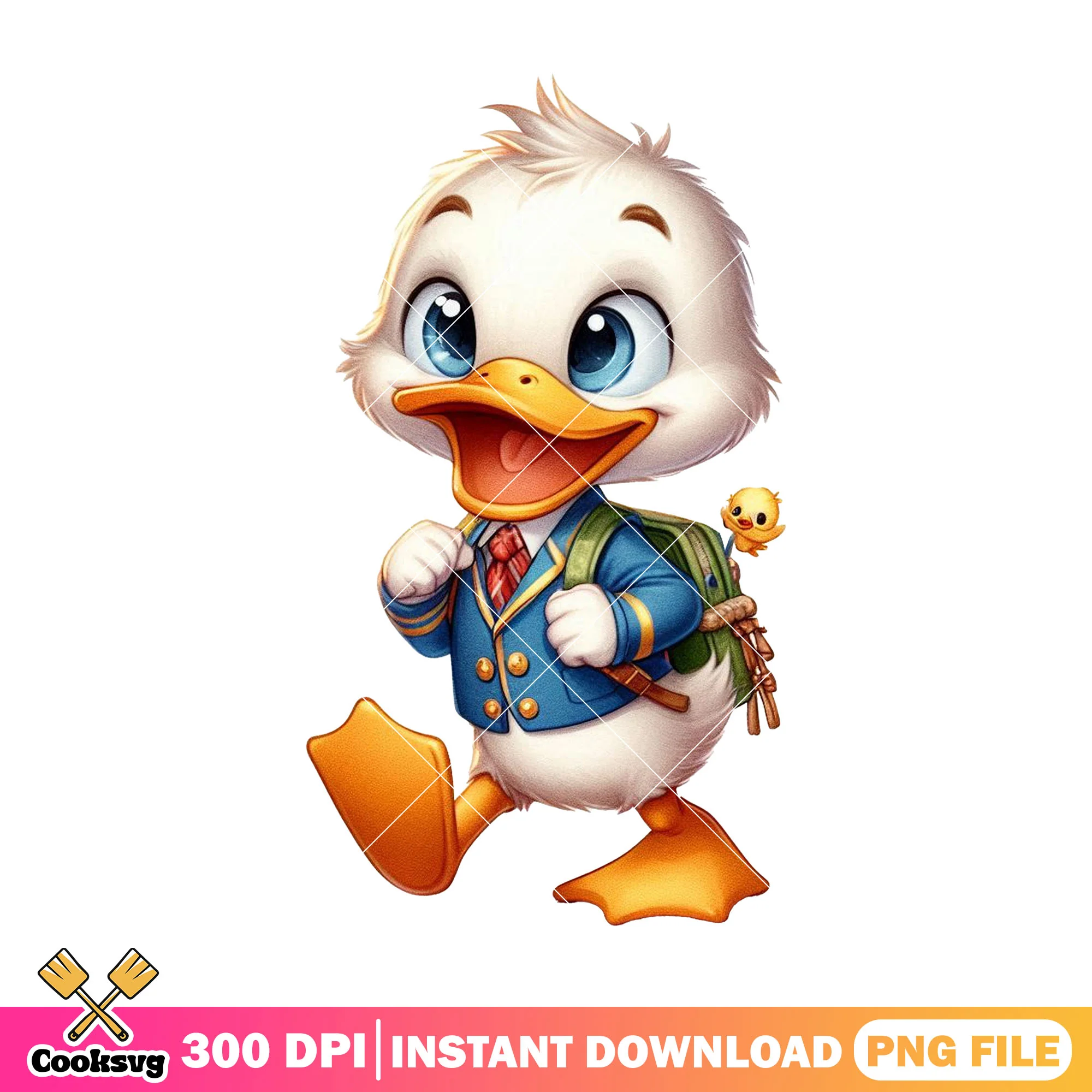 Back school donald png, happy back to school png, disney land png
