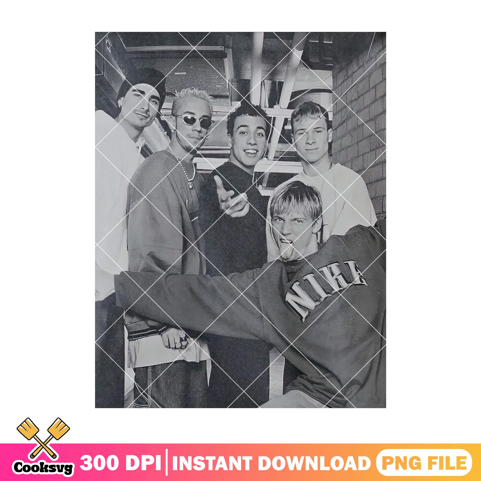Backstreet boy band vintage png, backstreet boy fan png, pop music png