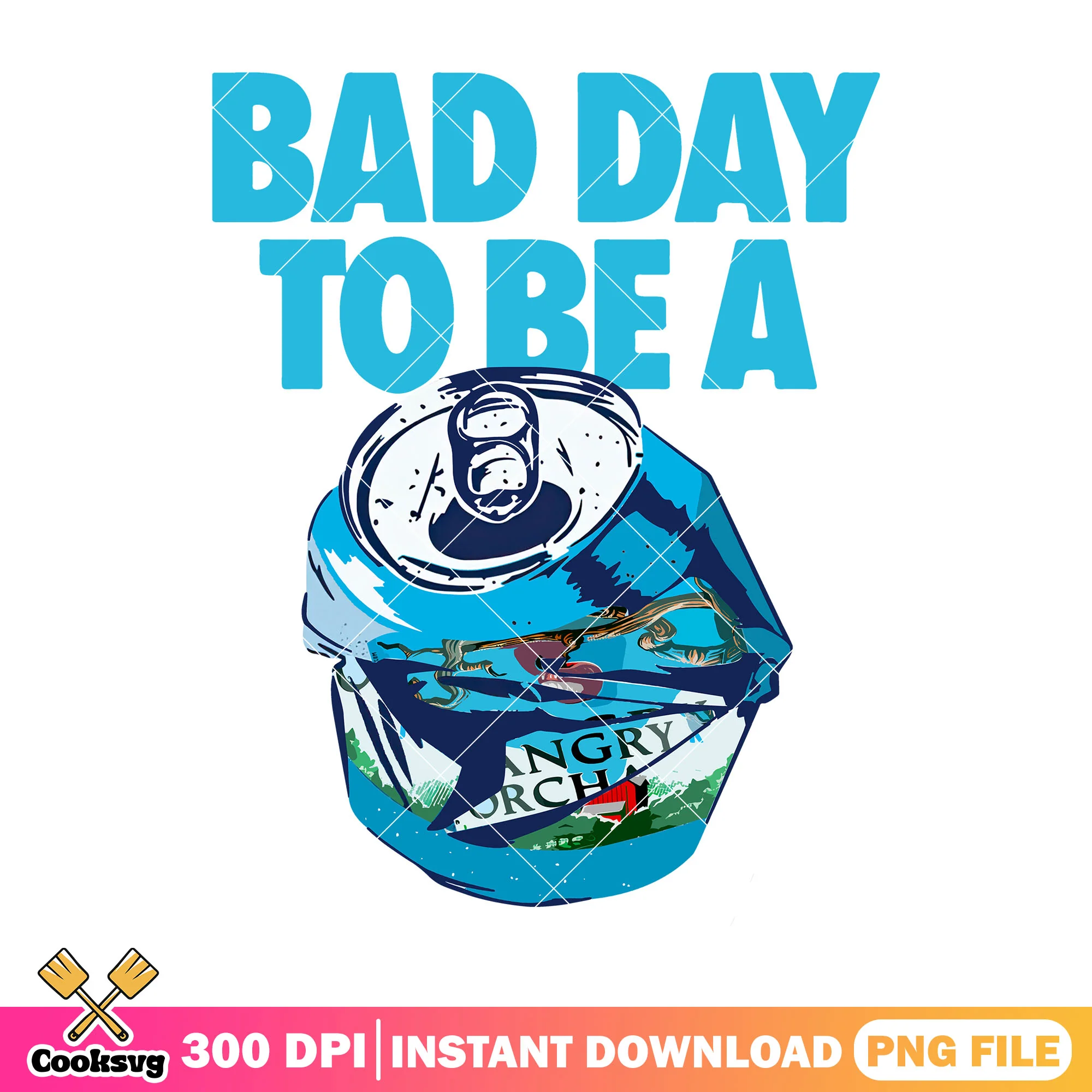Bad day to be beer blue png, america beer png, Angry Orchard png