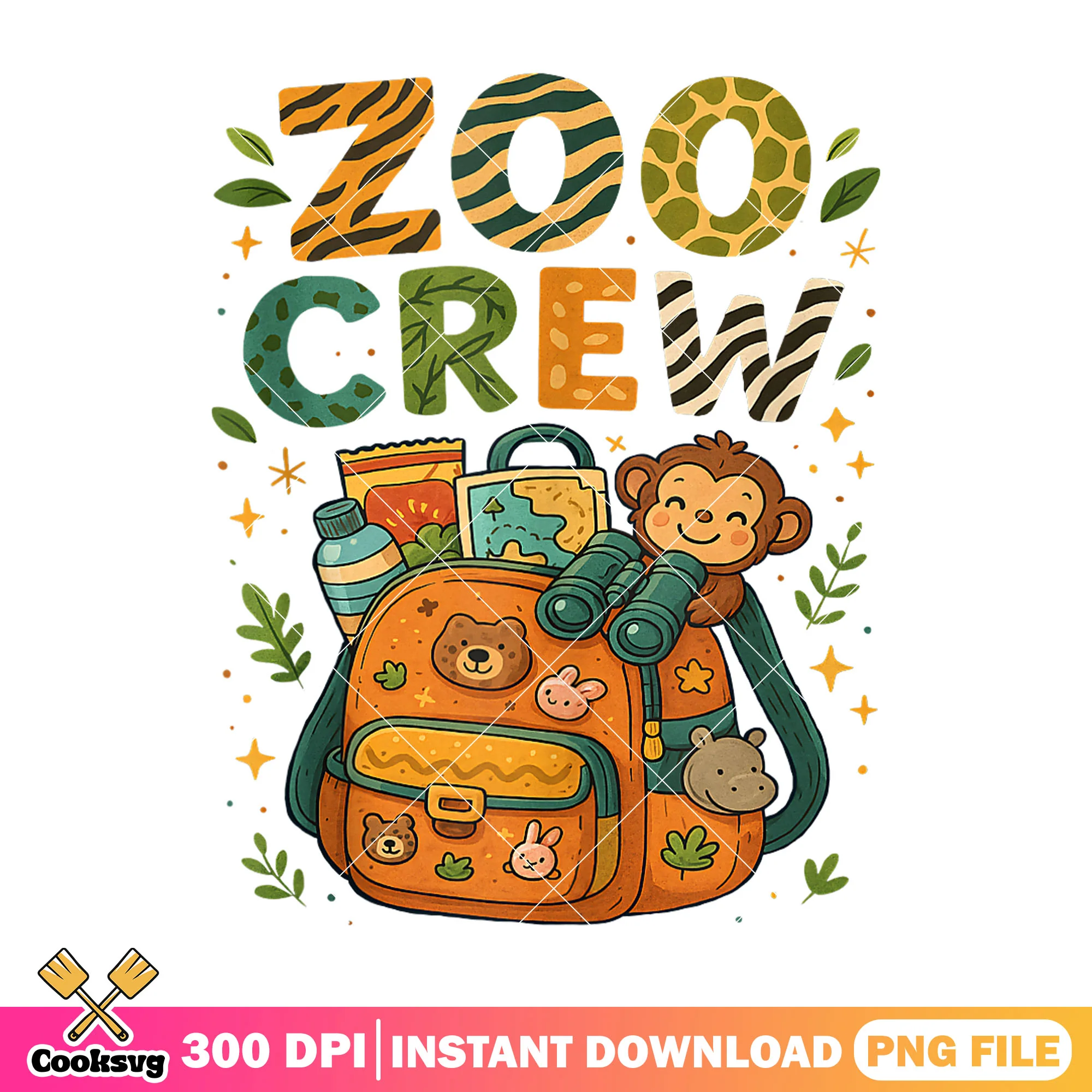 Bag zoo crew design png, the zoo crew png, zoo crew png