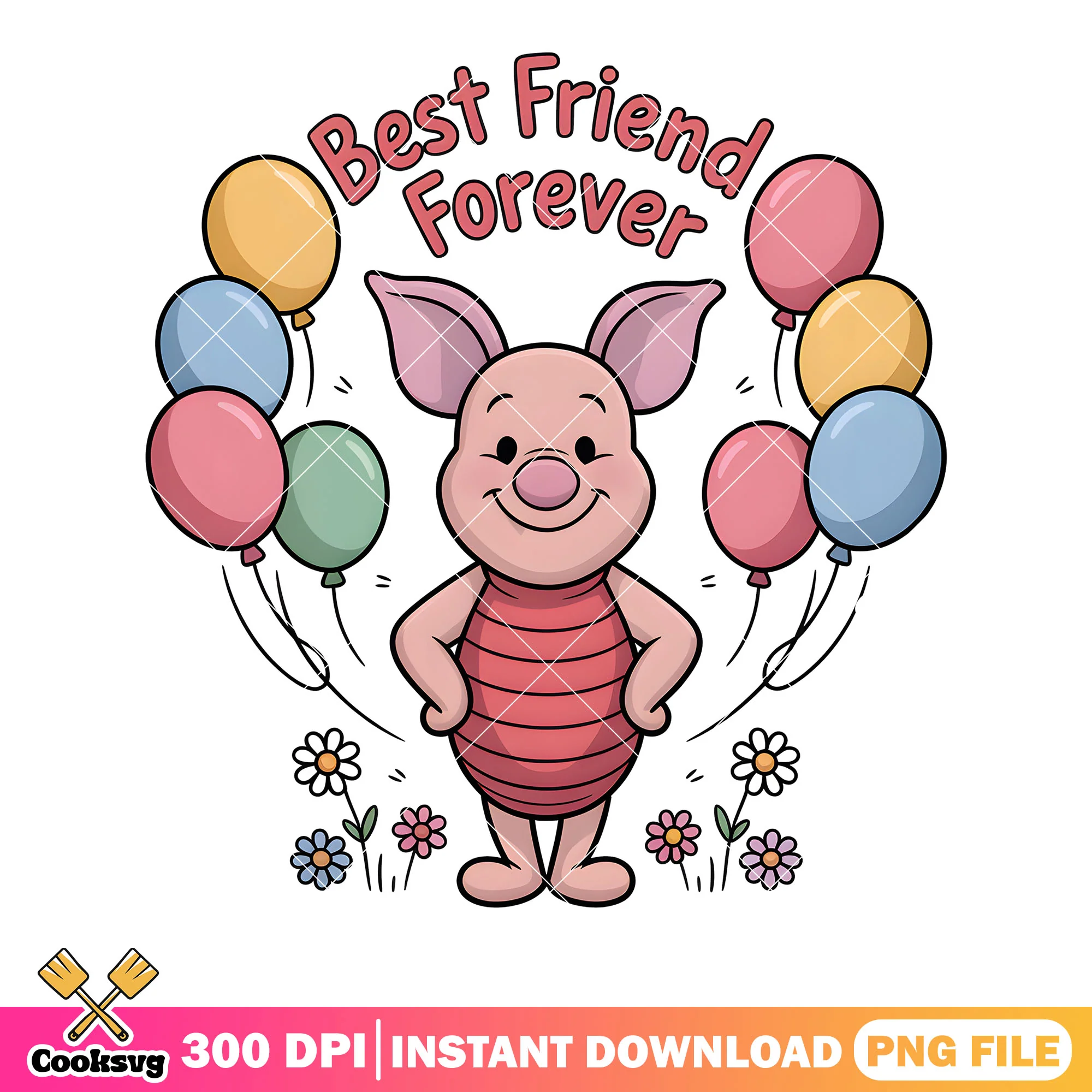 Balloon best friends piglet png winnie the pooh piglet png, pooh bear png