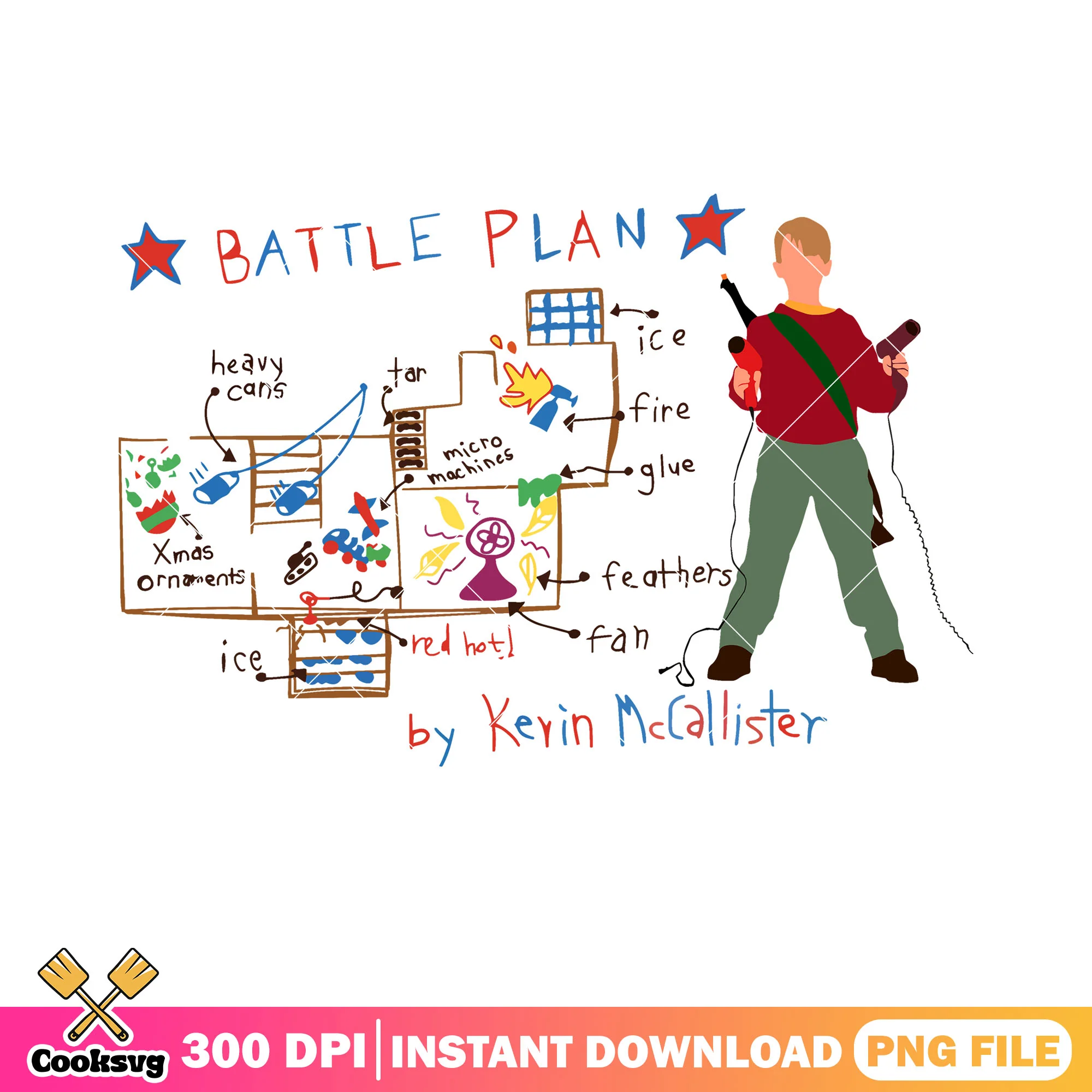 Battle plan by kevin png, kevin mccallister png, christmas movies png