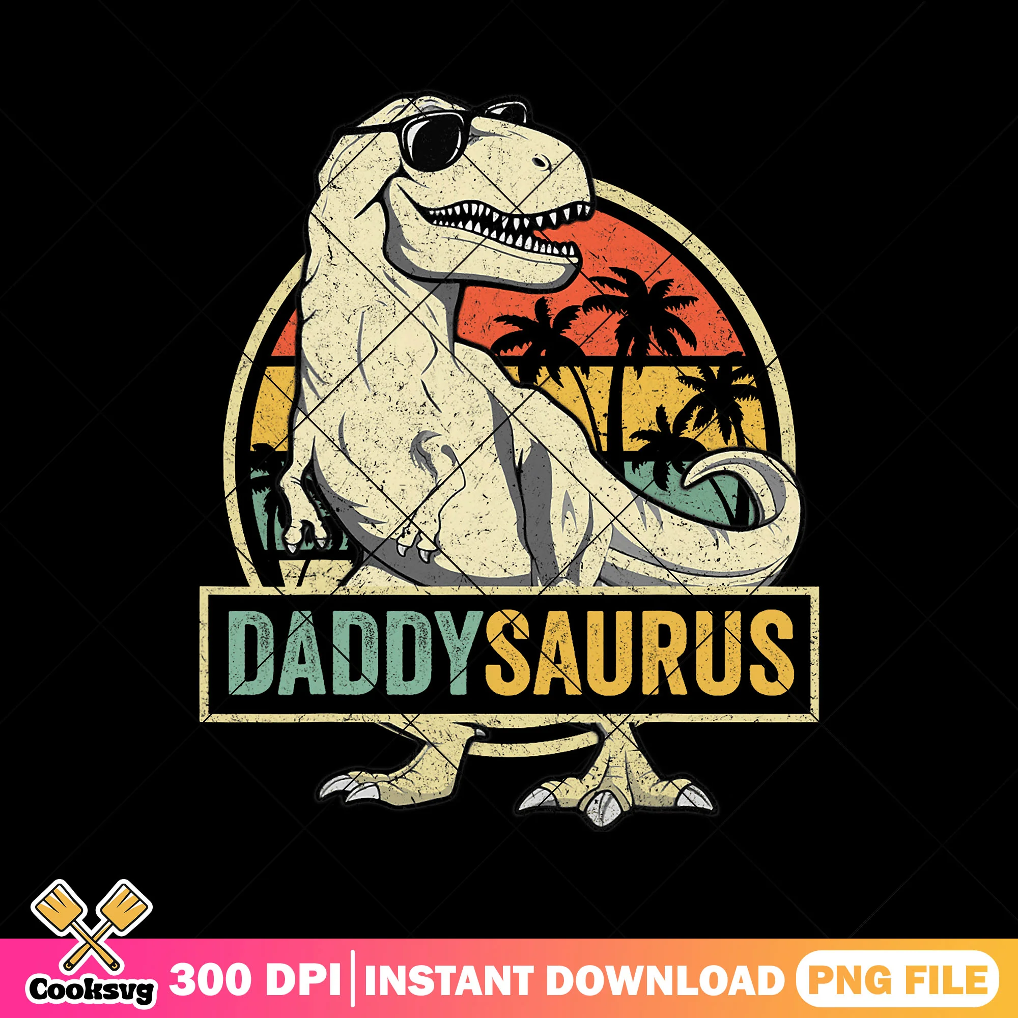 Beach summer daddysaurus png, dinosaur dad png, fathers day gifts png