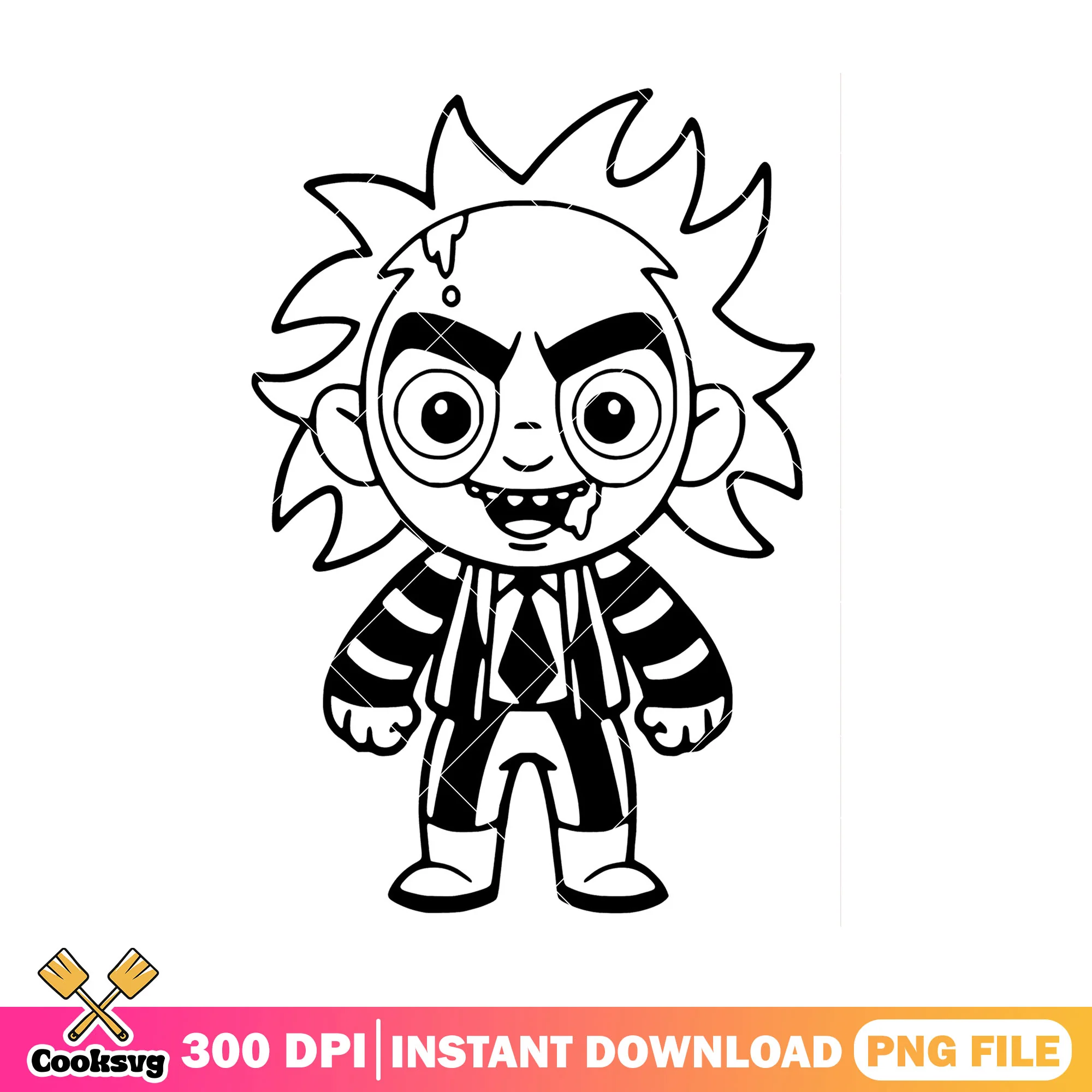 Beetlejuice and sandsnake outline design png, new scary movie png