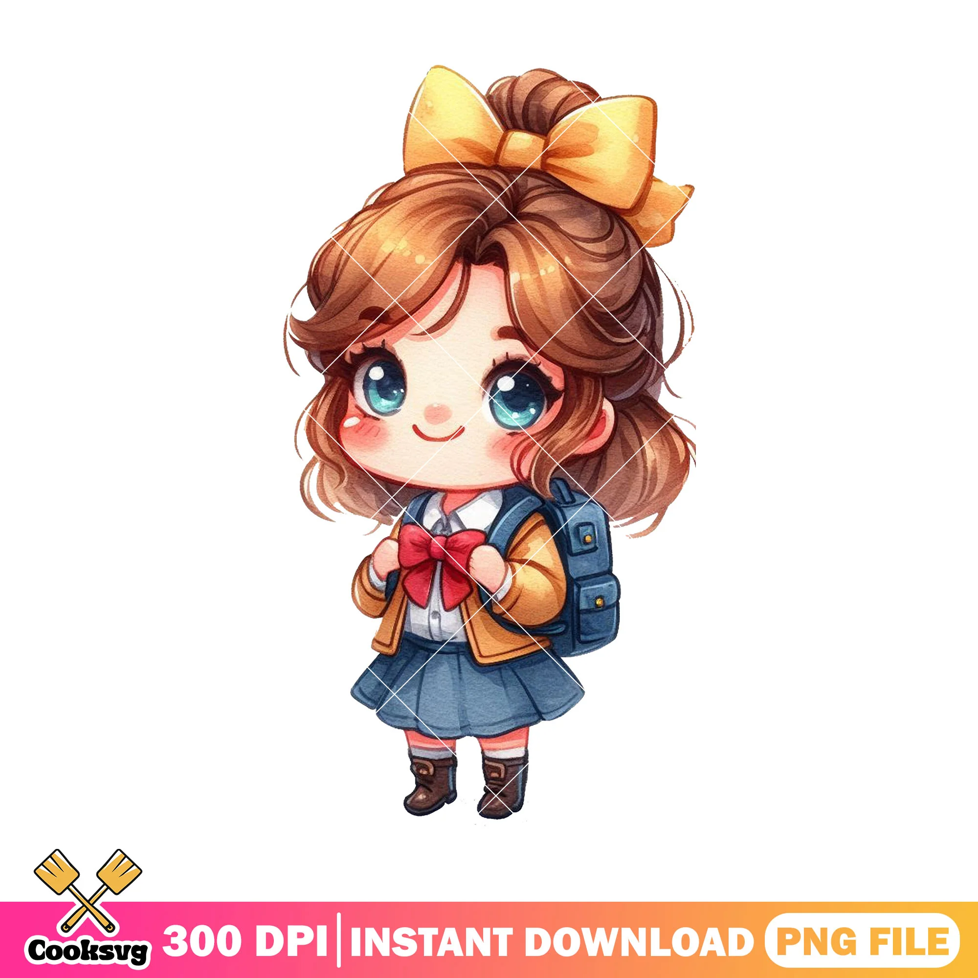 Belle disney design png, going back to school png, belle cute png