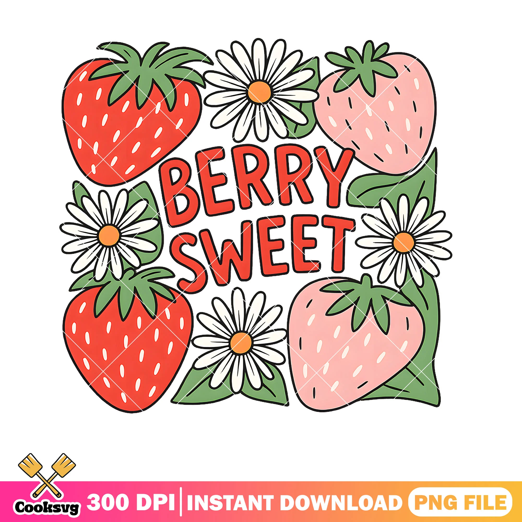 Berry sweet vibes strawberry png, sweet berries png, strawberry festival png
