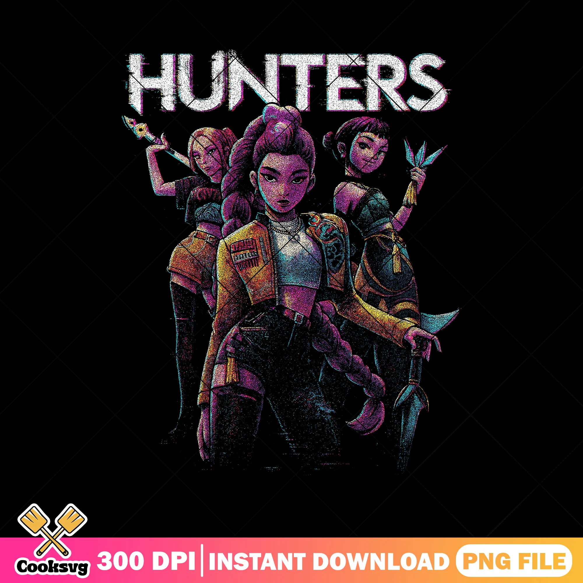 Besties girl huntrix png, huntrix girl png, huntrix band png