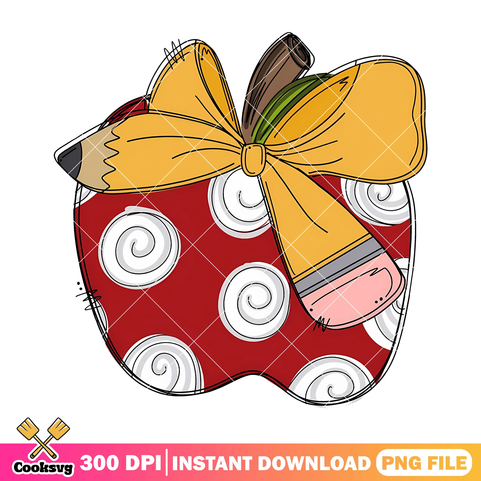 Big apple design png, yellow bow png, welcome back to school png