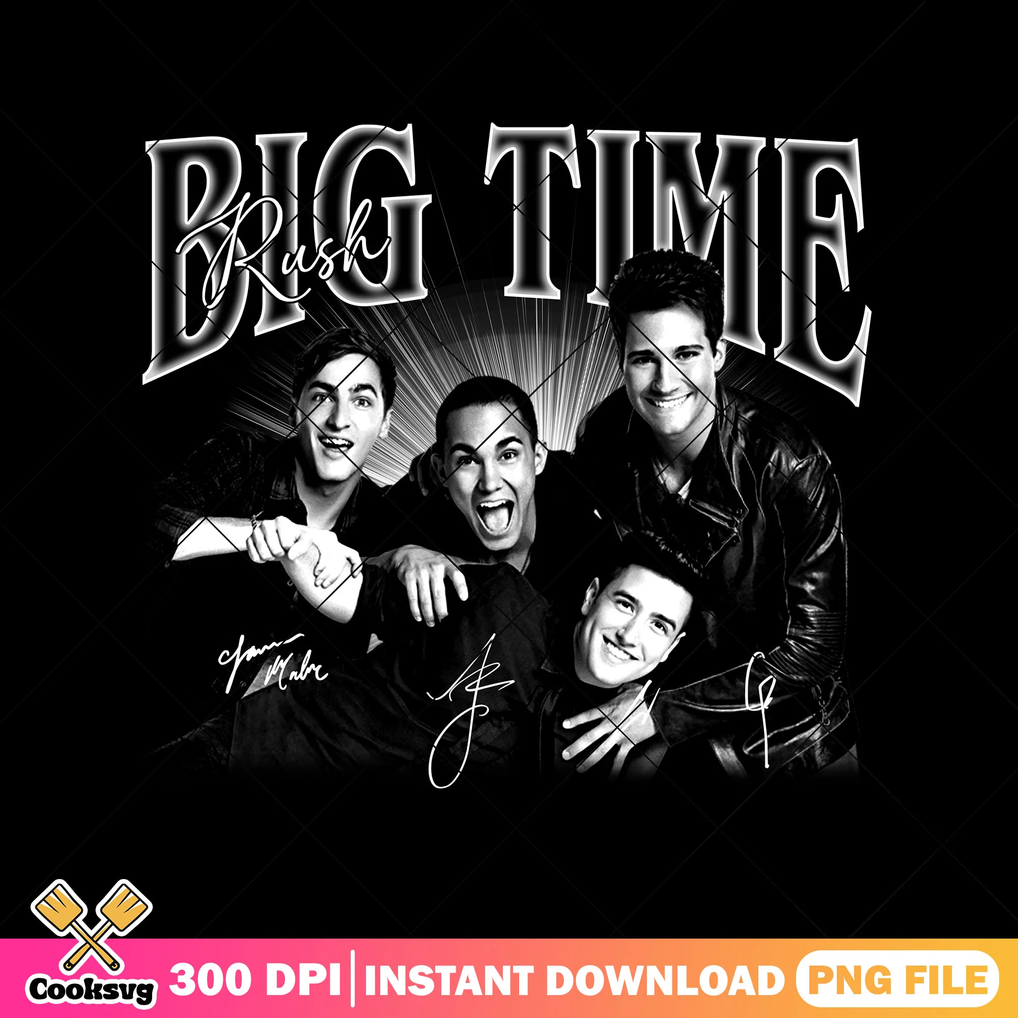 Big time rush band black png, btr band tee png, In Real Life Tour png