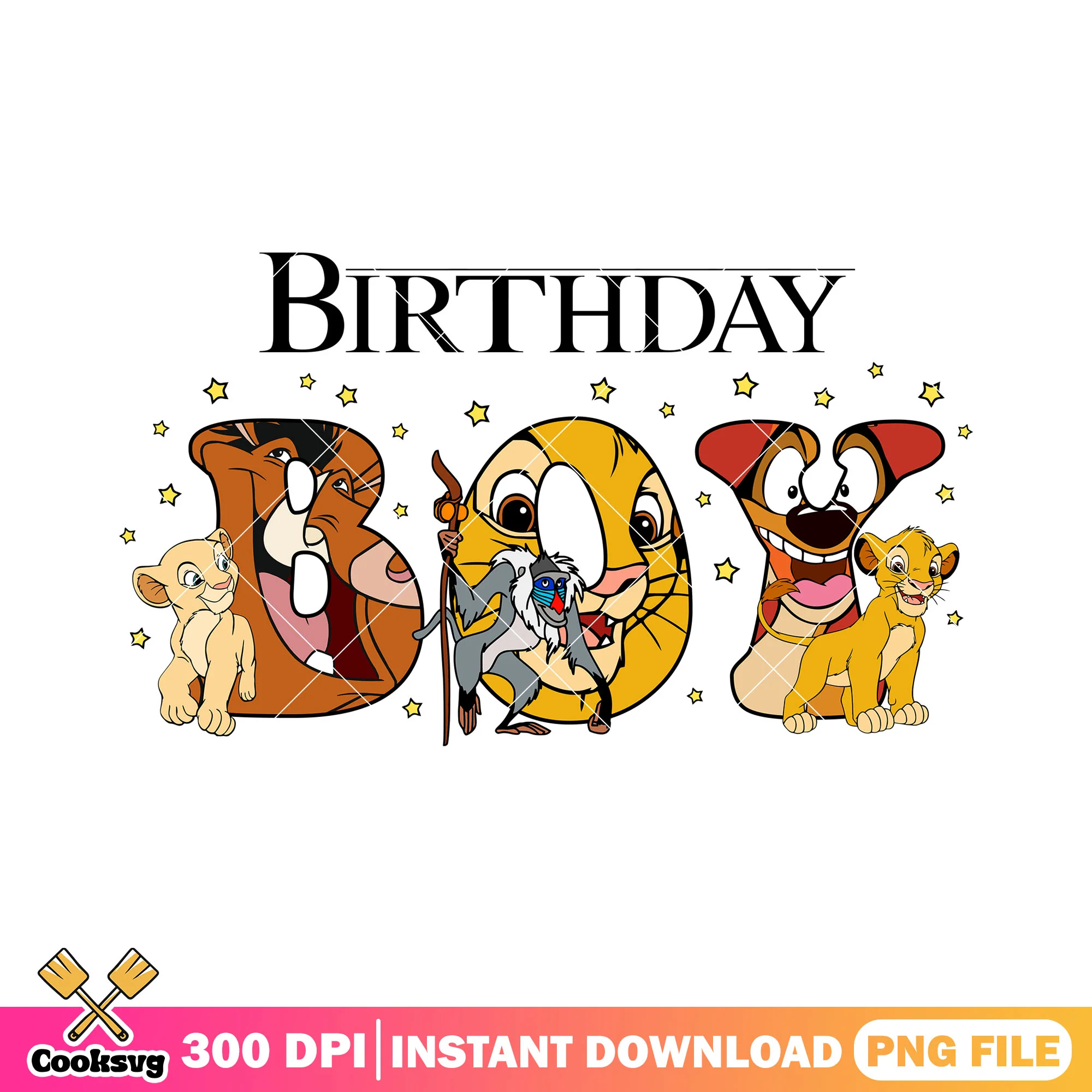 Birthday boy with lion king png, simba birthday png, birthday disney png