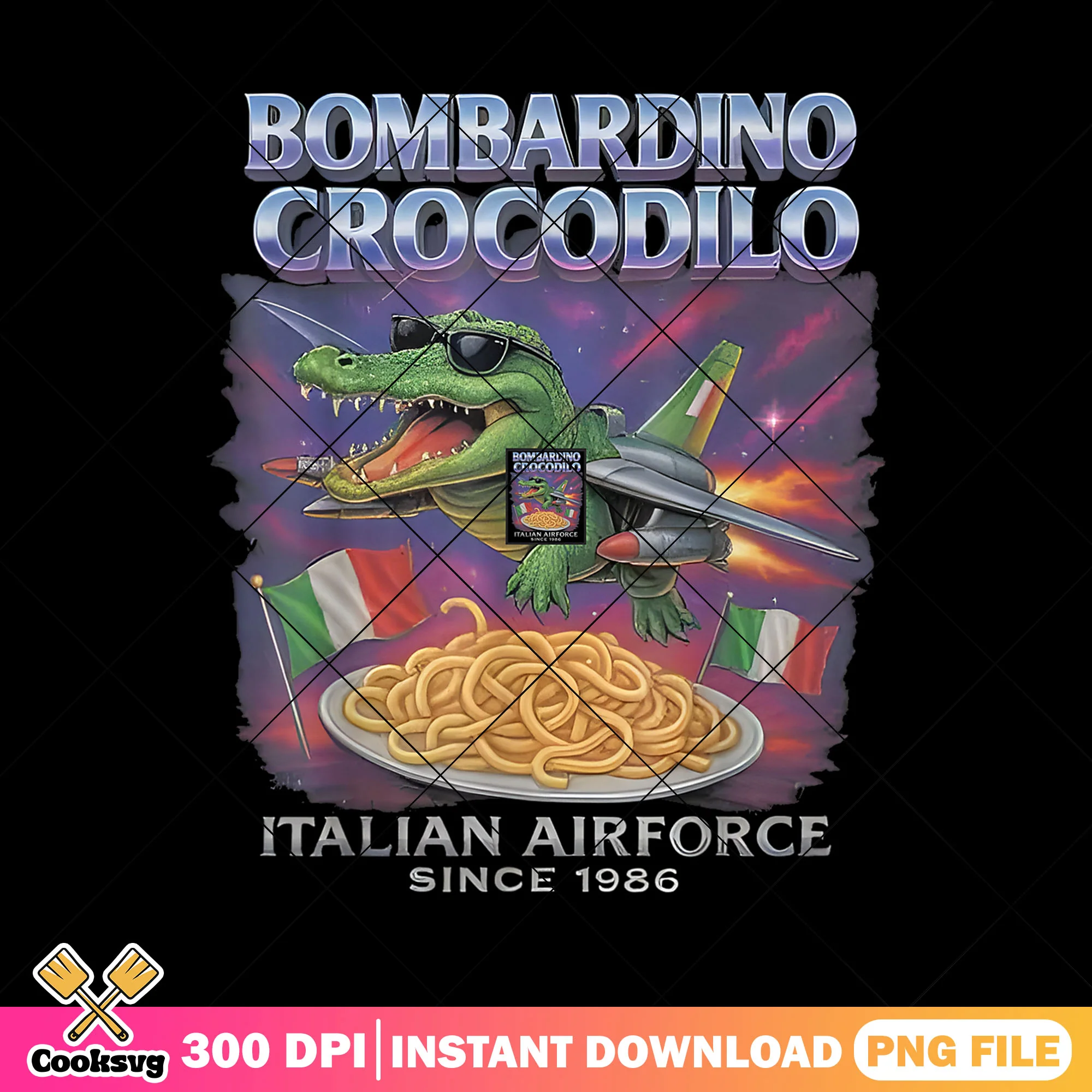 Bombardino crocodilo italian airforce png, meme italy png, Italian Brainrot png