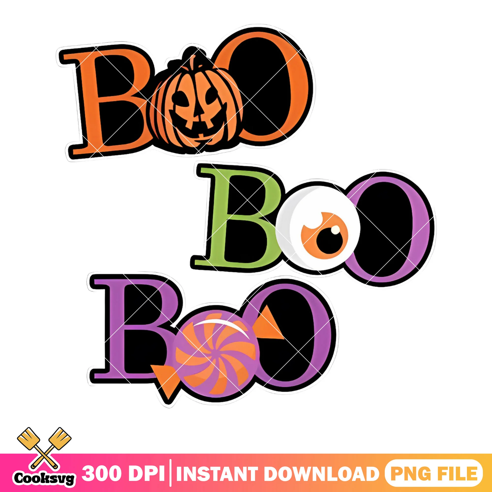Boo Boo boo png, jack o lantern png, happy halloween png