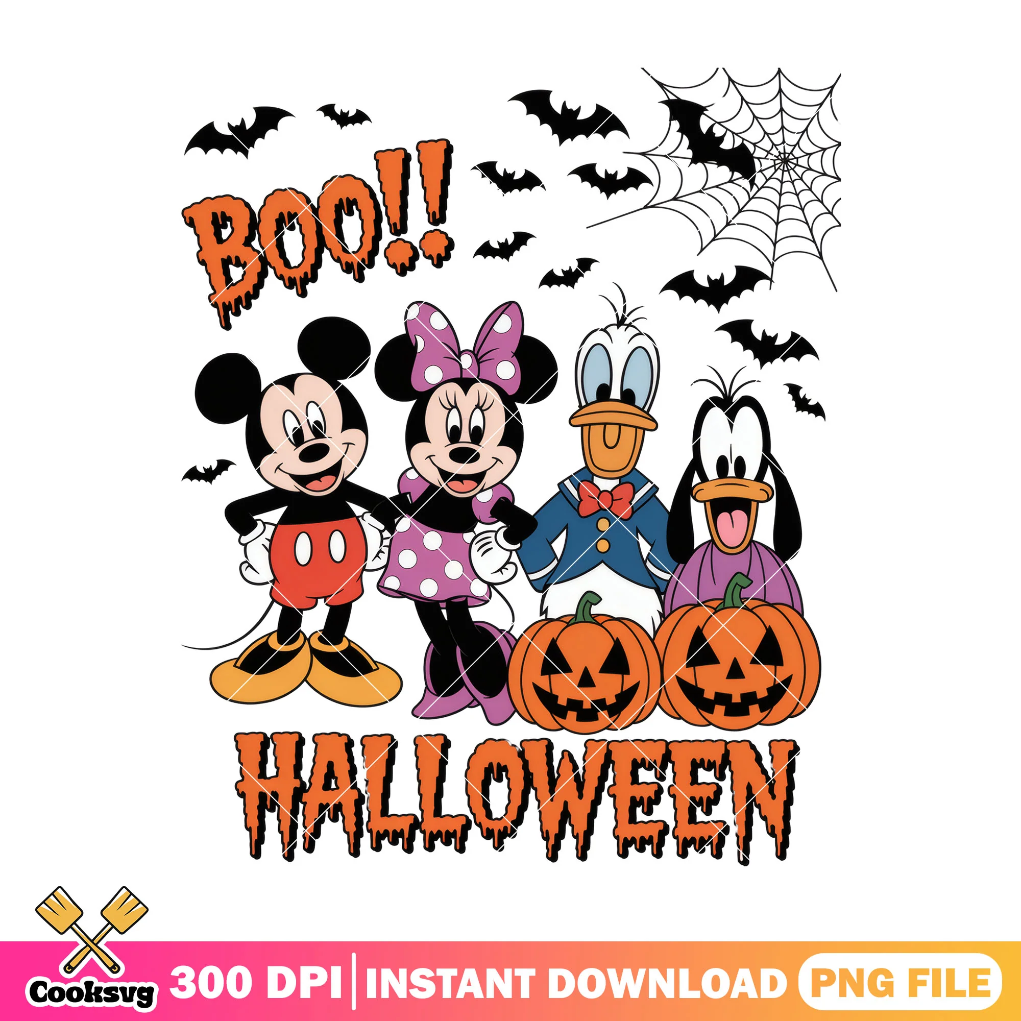 Boo mickey friend png, halloween spirit png, disney characters png