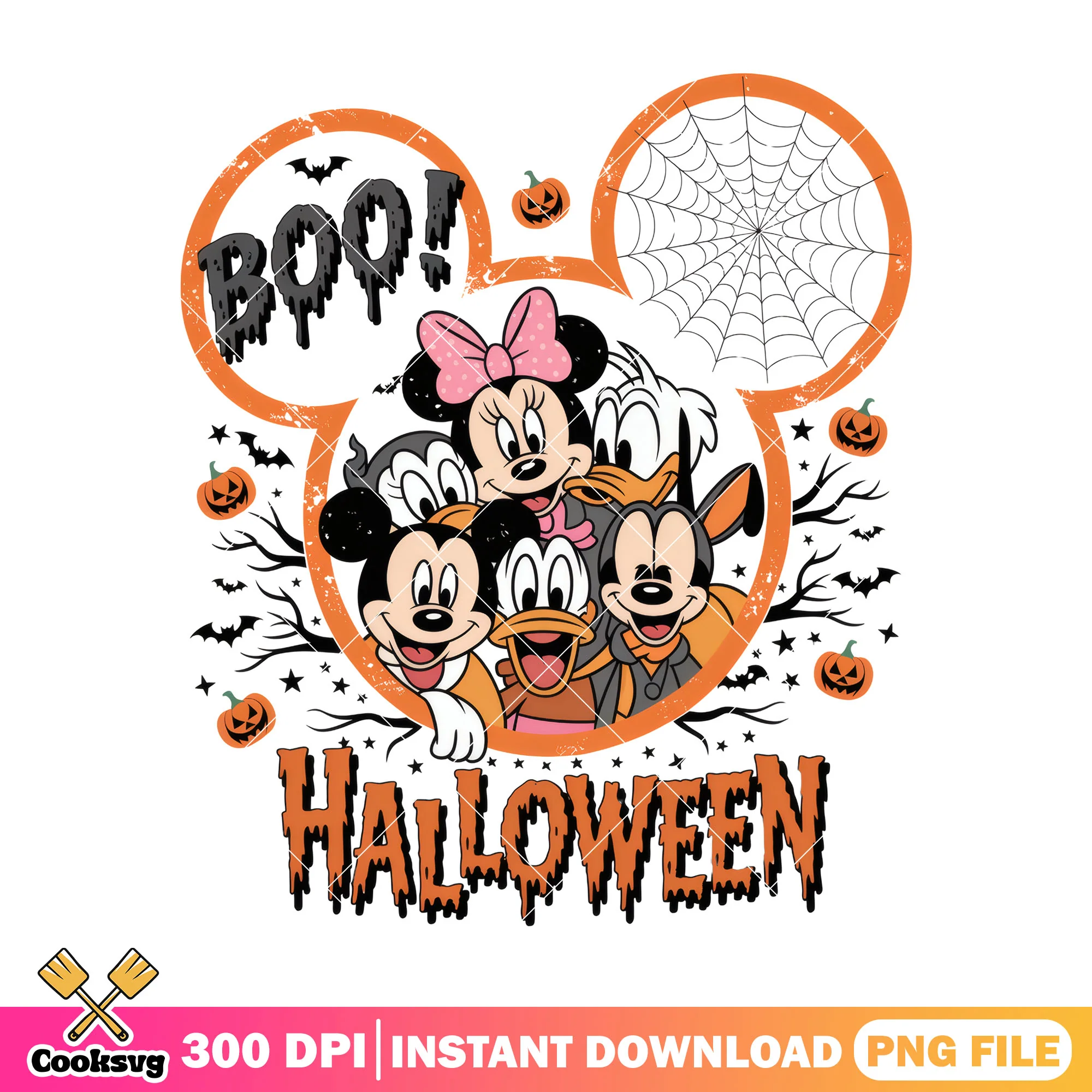 Boo mickey halloween png, halloween costume png, disney world png