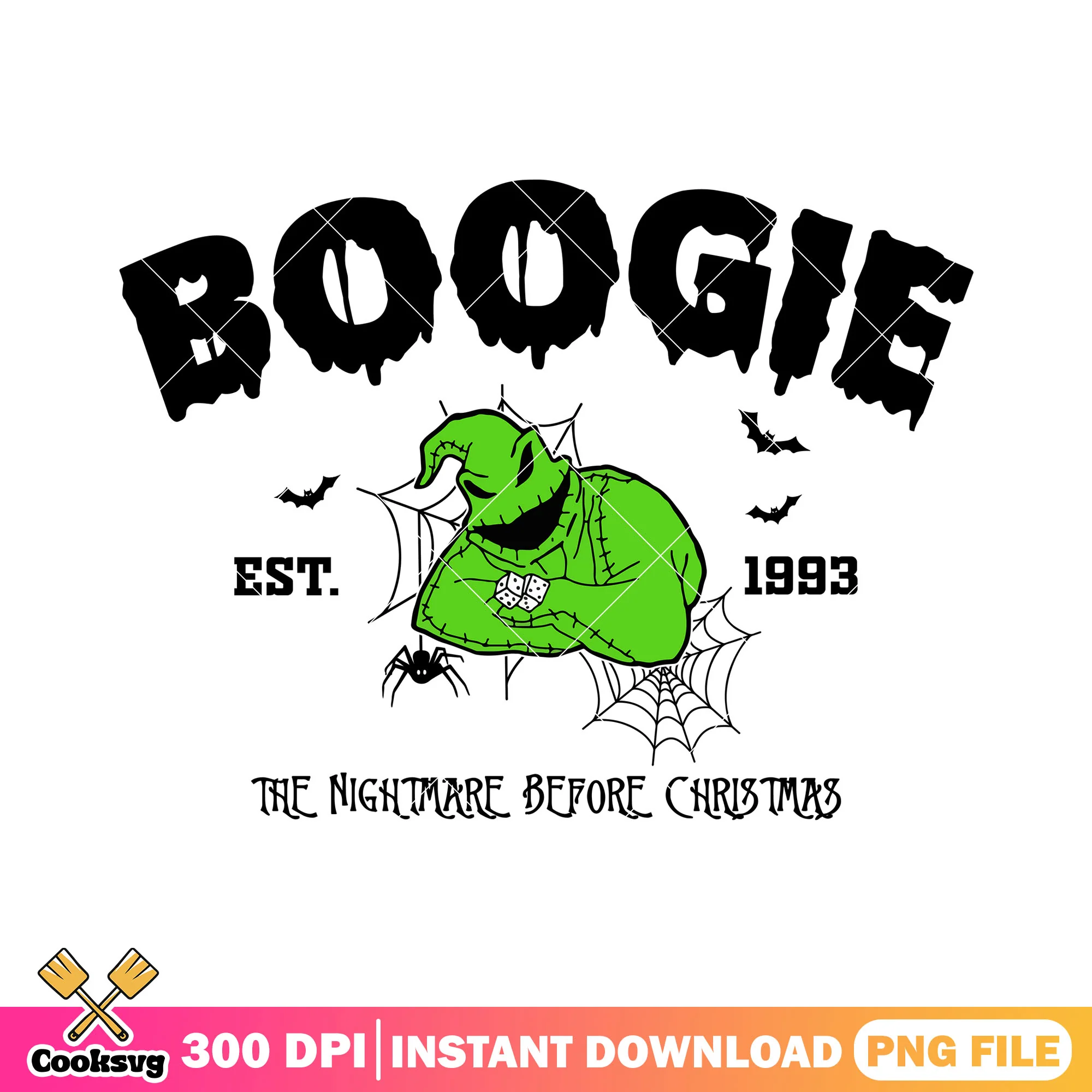 Boogie nightmare dice png, horror disney png, scary halloween png