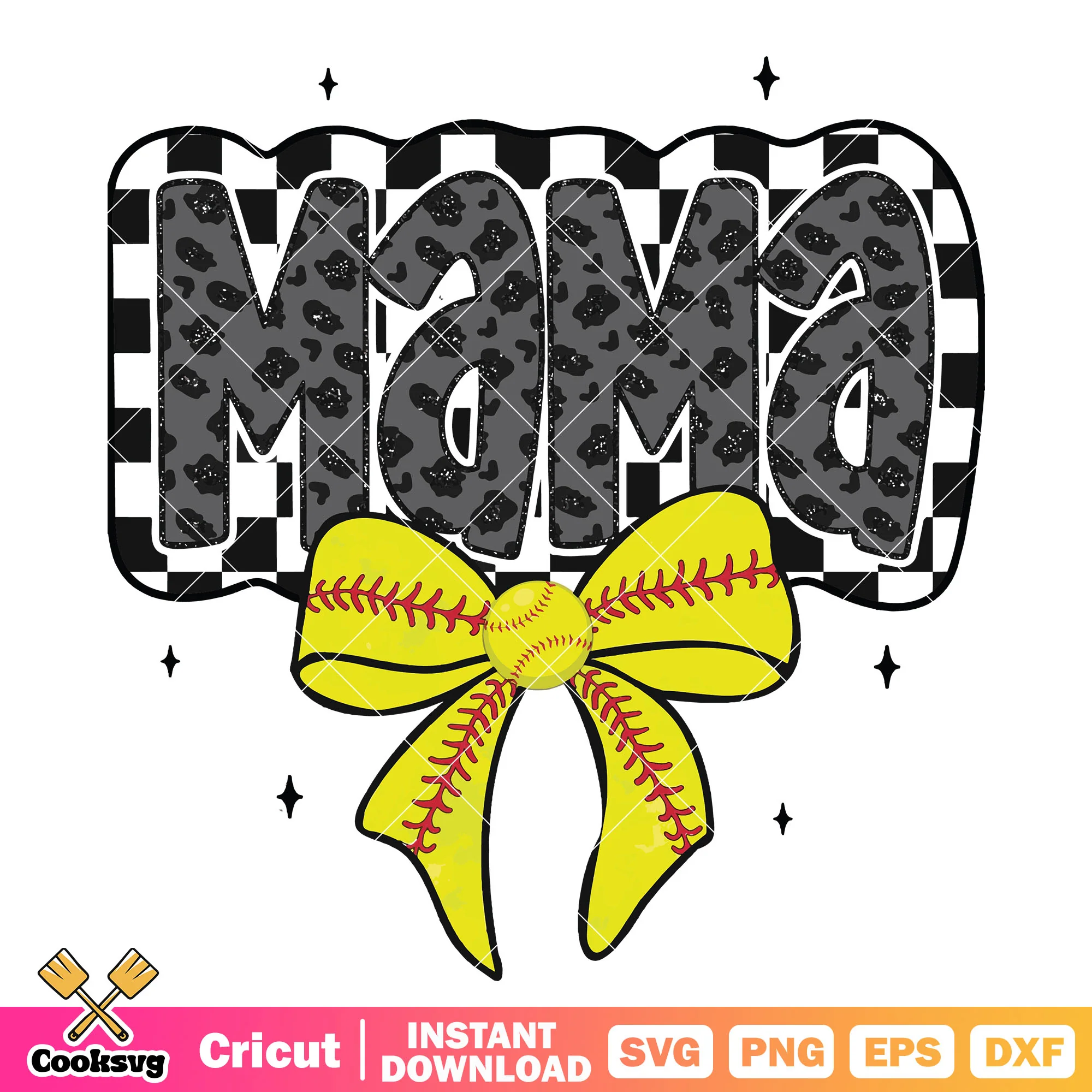 Bow tie mama baseball svg, baseball mama svg, bow tie baseball svg