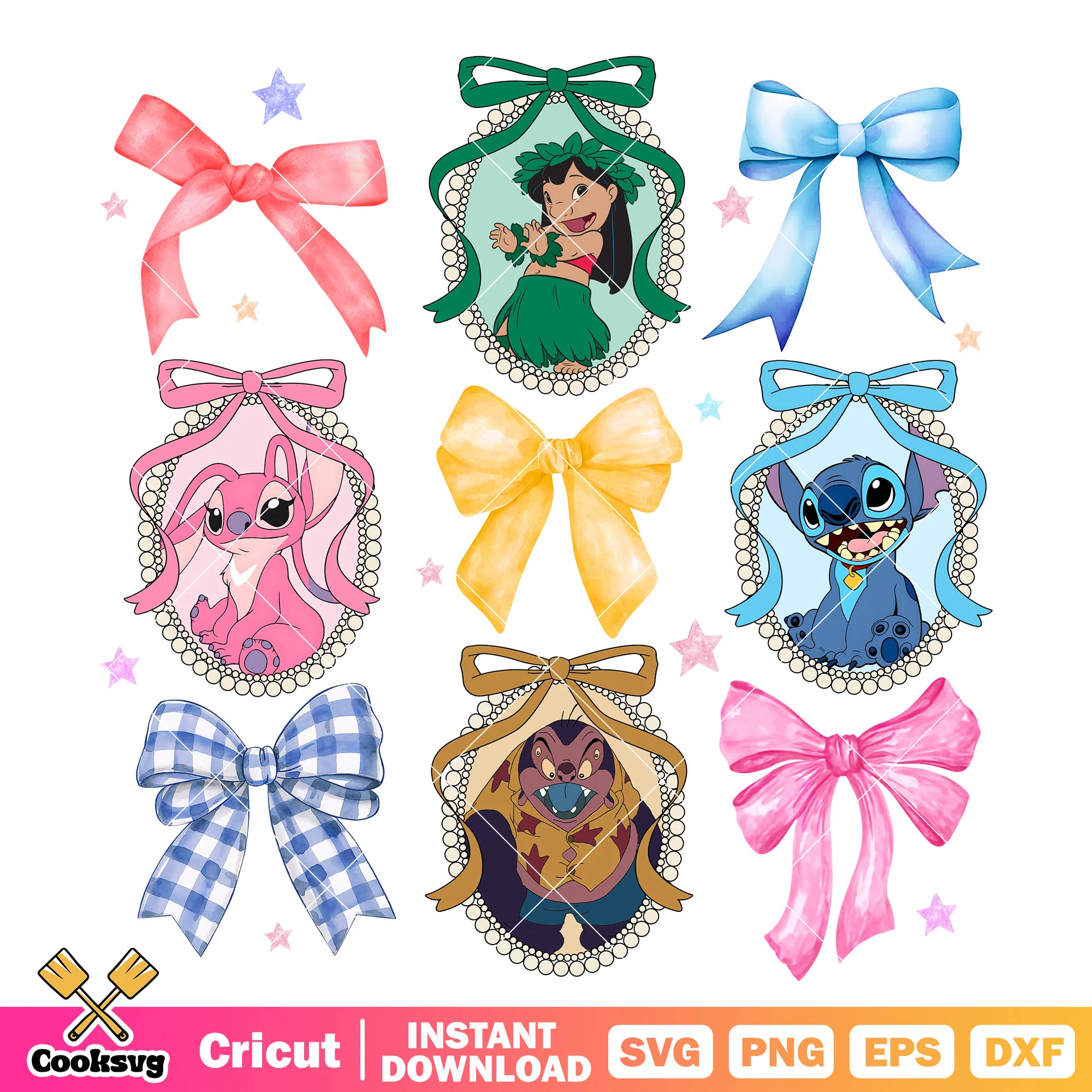 Bow tie mirror stitch friends png, disney mirror png, bow tie png