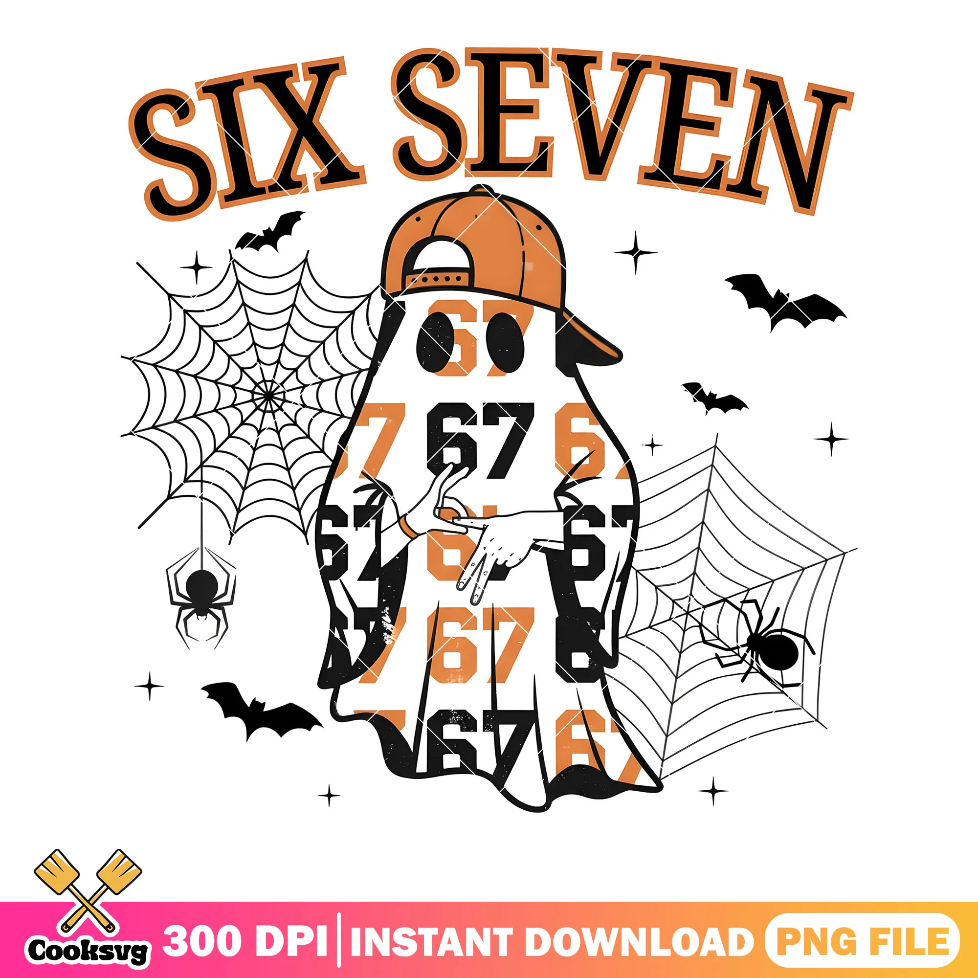 Boy ghost six seven png, 67 halloween png, halloween ghost png