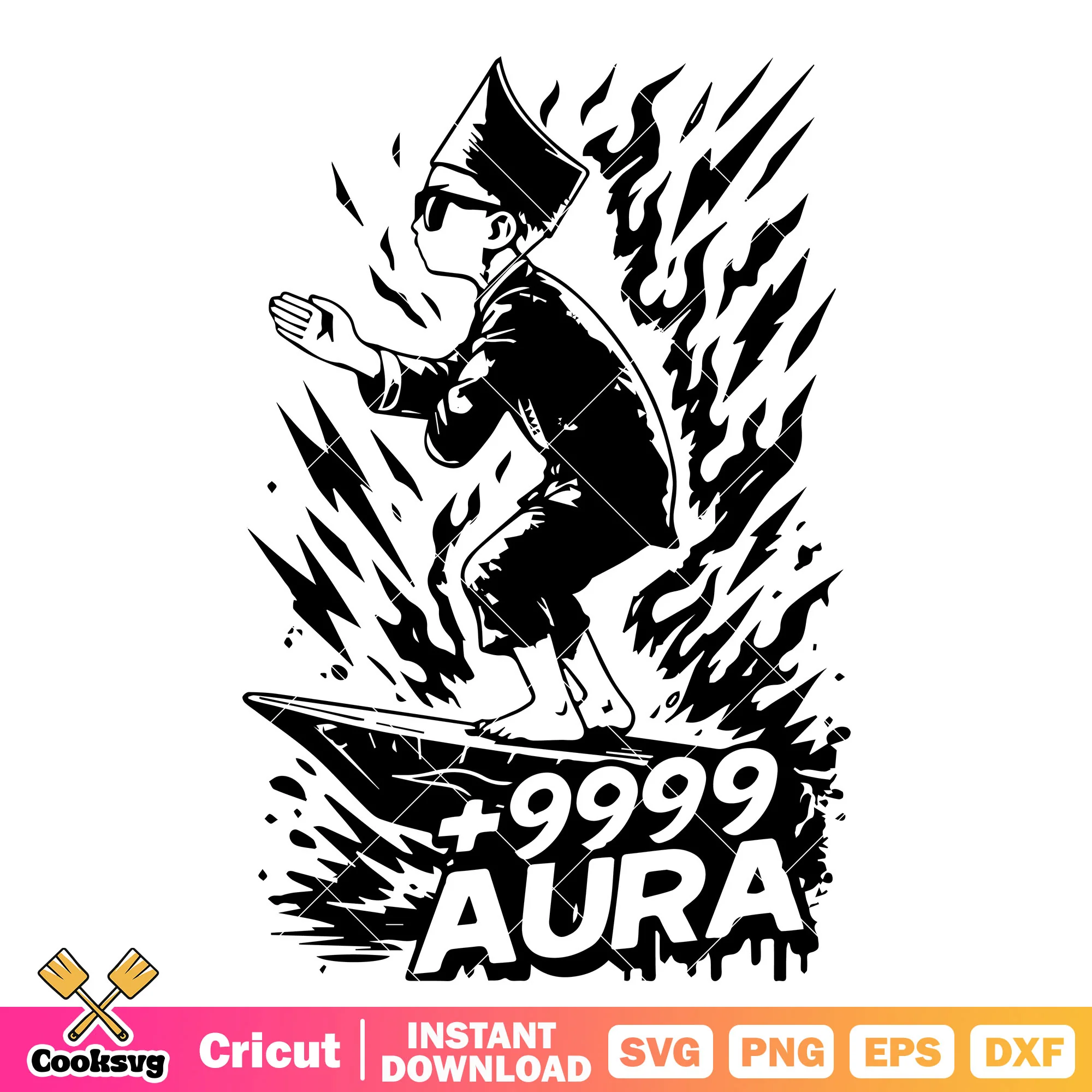 Boys plus 9999 aura svg, aura farming svg, aura farming kid svg