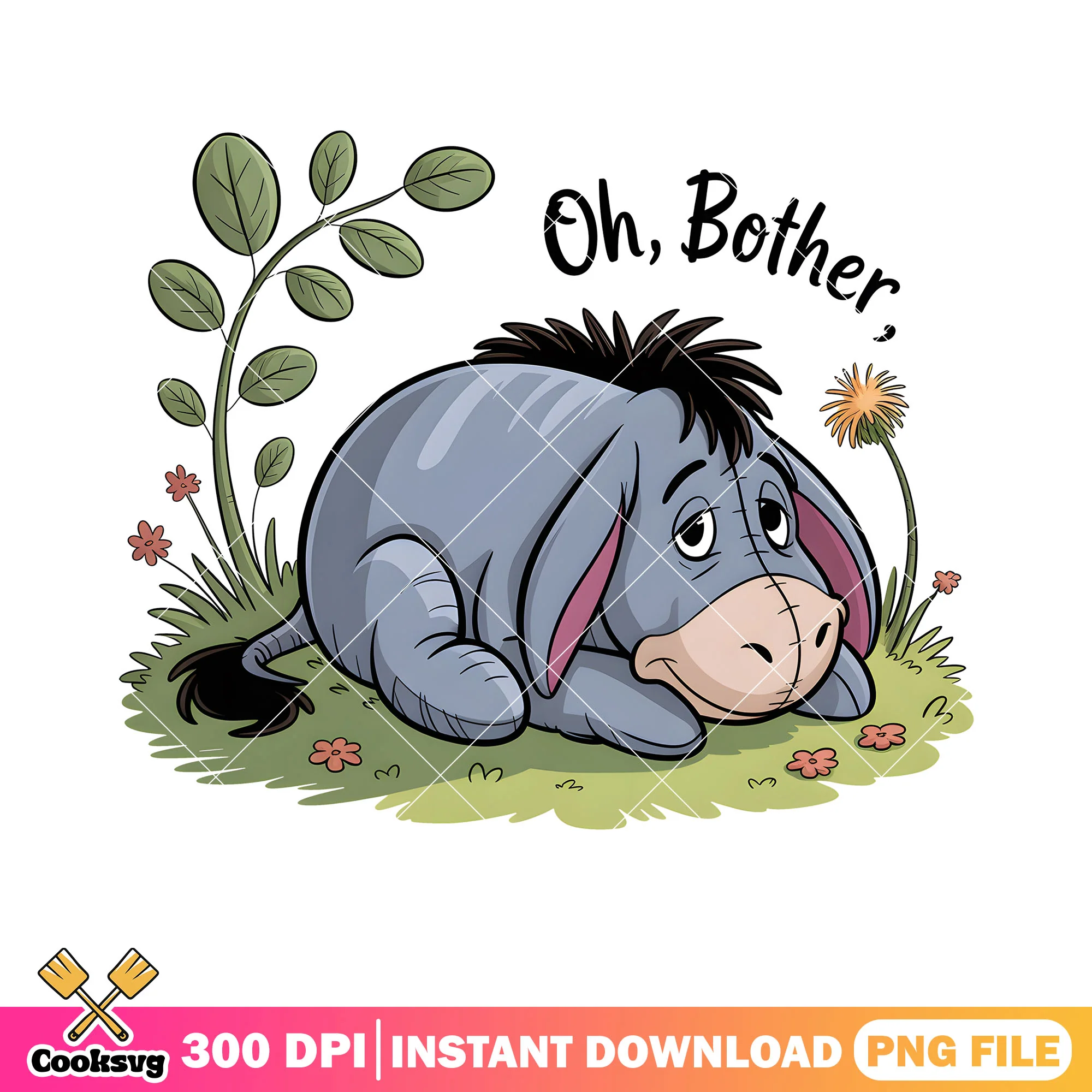 Brother i sad eeyore png, disney eeyore png, winnie the pooh png