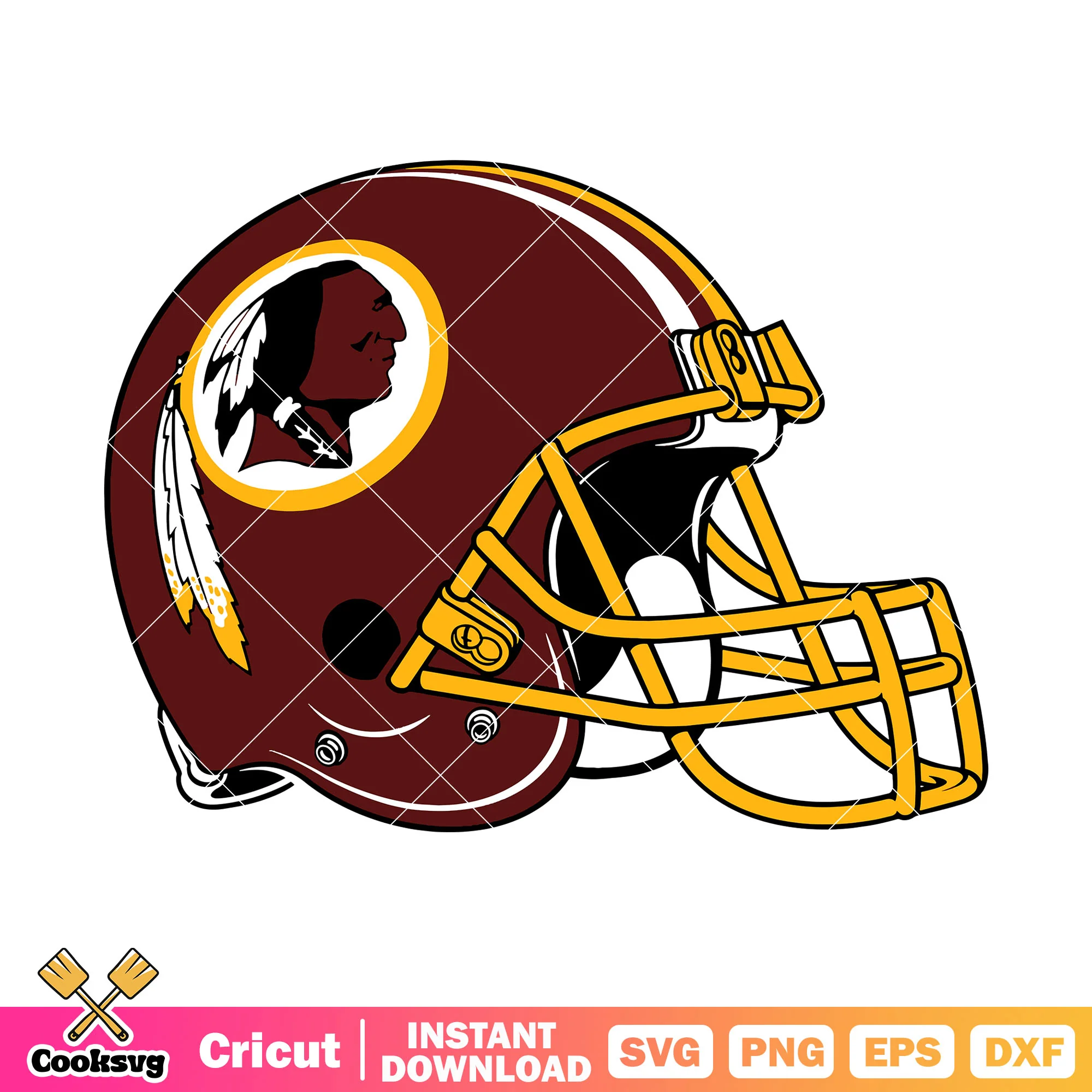 Brown helmets native svg, washington redskin svg, nfl football svg