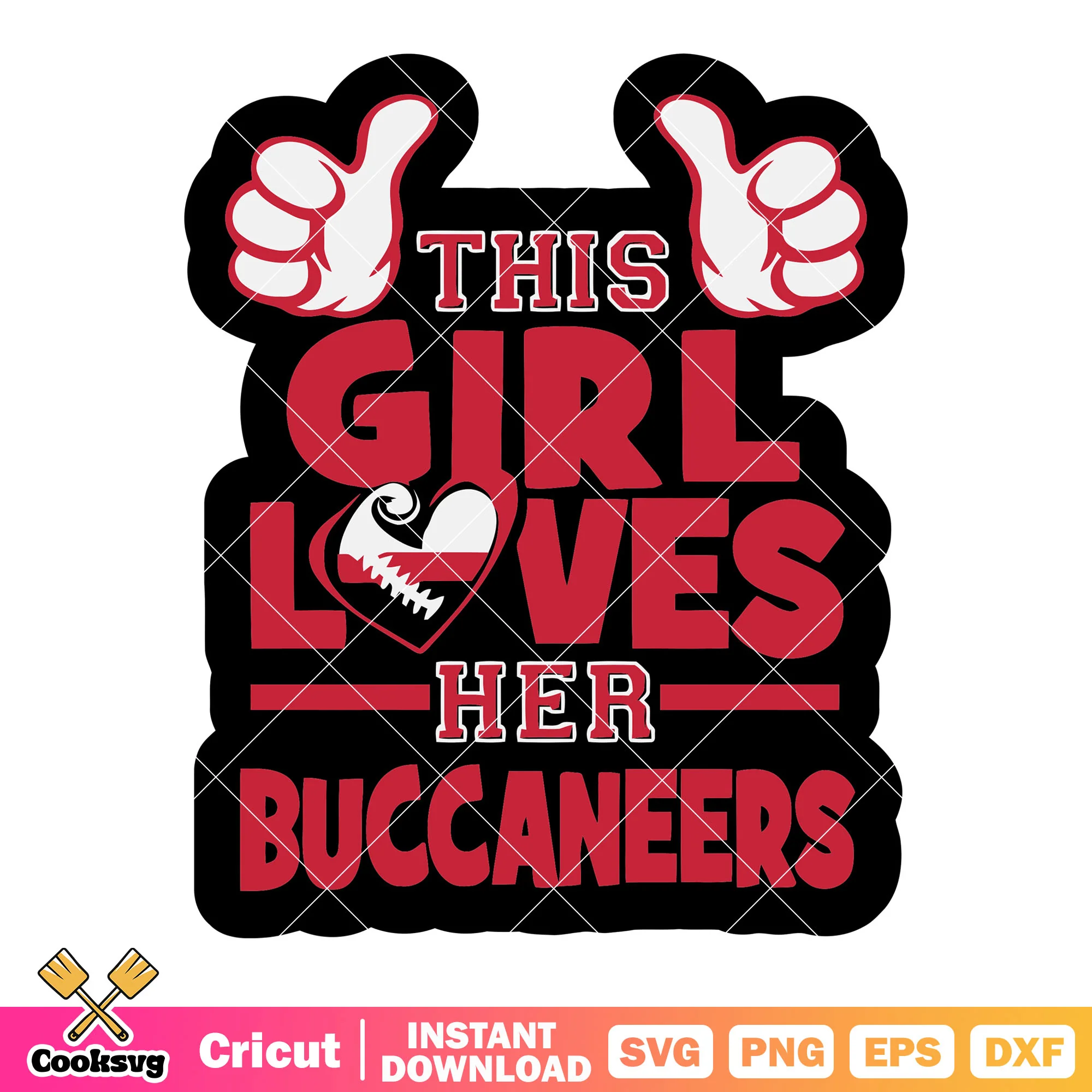 Buccaneers only love his girl svg, tampa bay buccaneers svg, Nfc svg