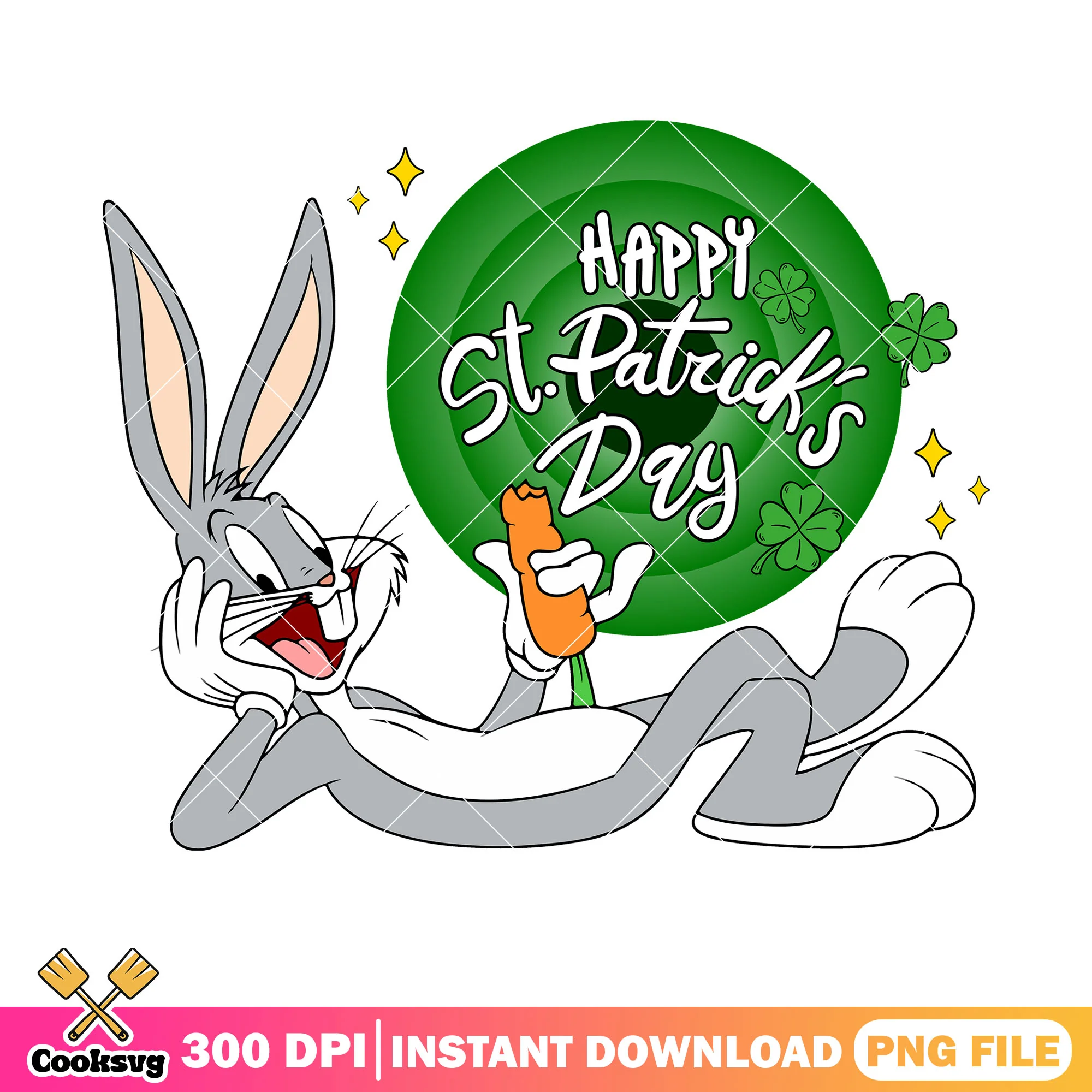 Bugs bunny happy st patrick day png, bugs bunny cartoons png