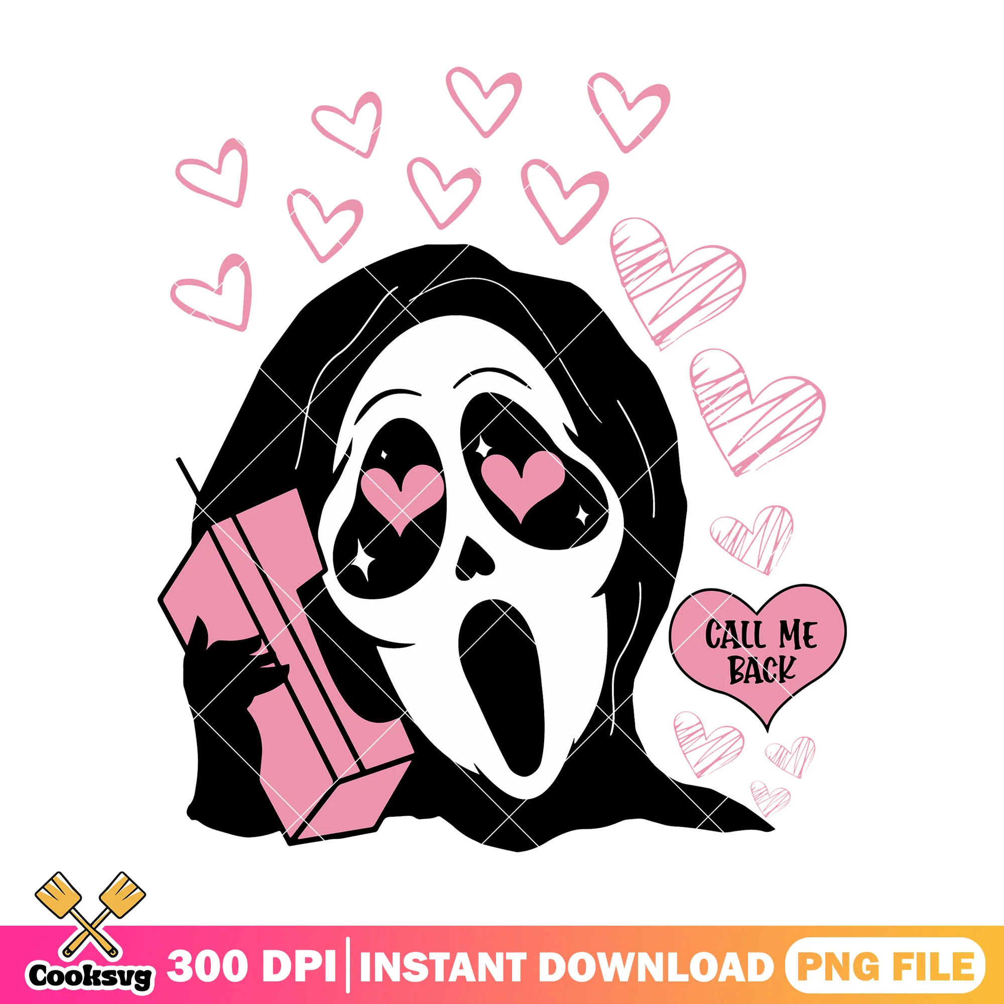 Call me back design png, halloween custome png, halloween png