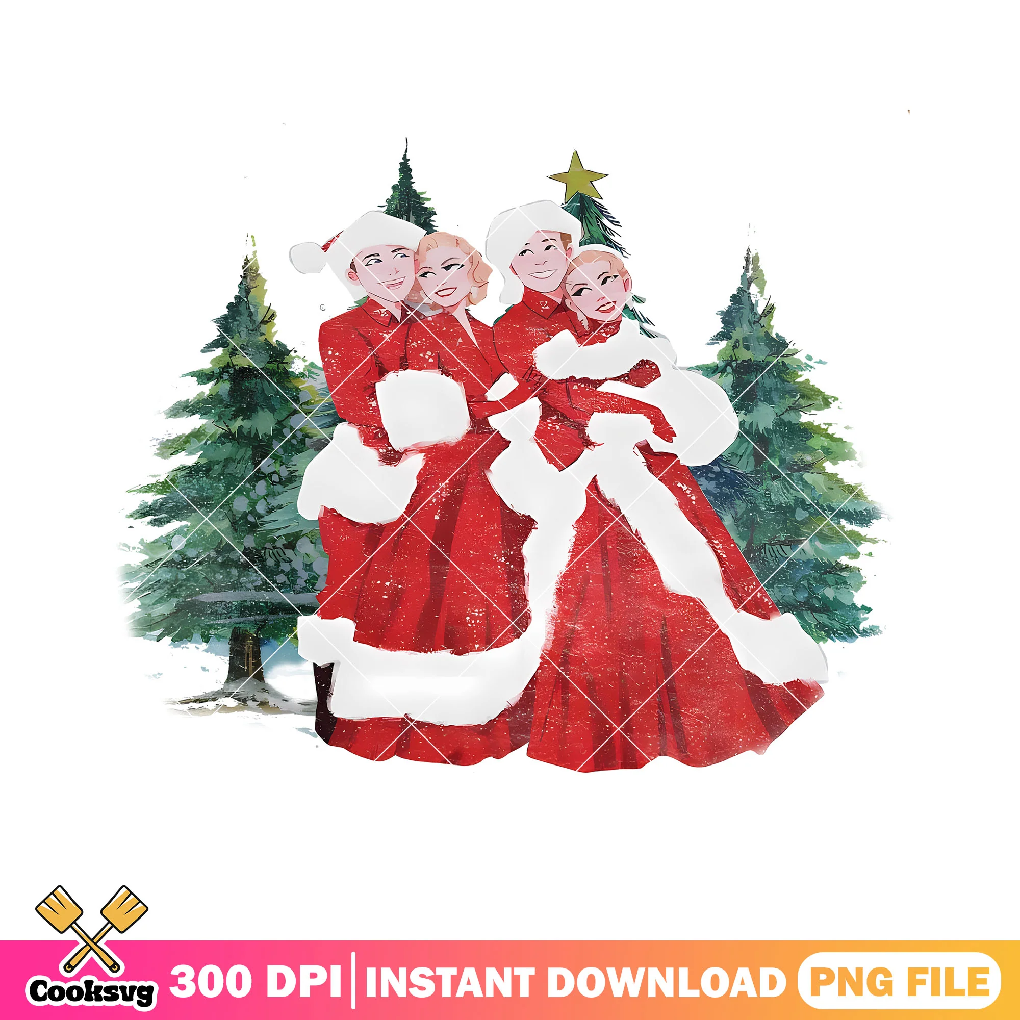 Can we love in christmas png, christmas decor png, white christmas png