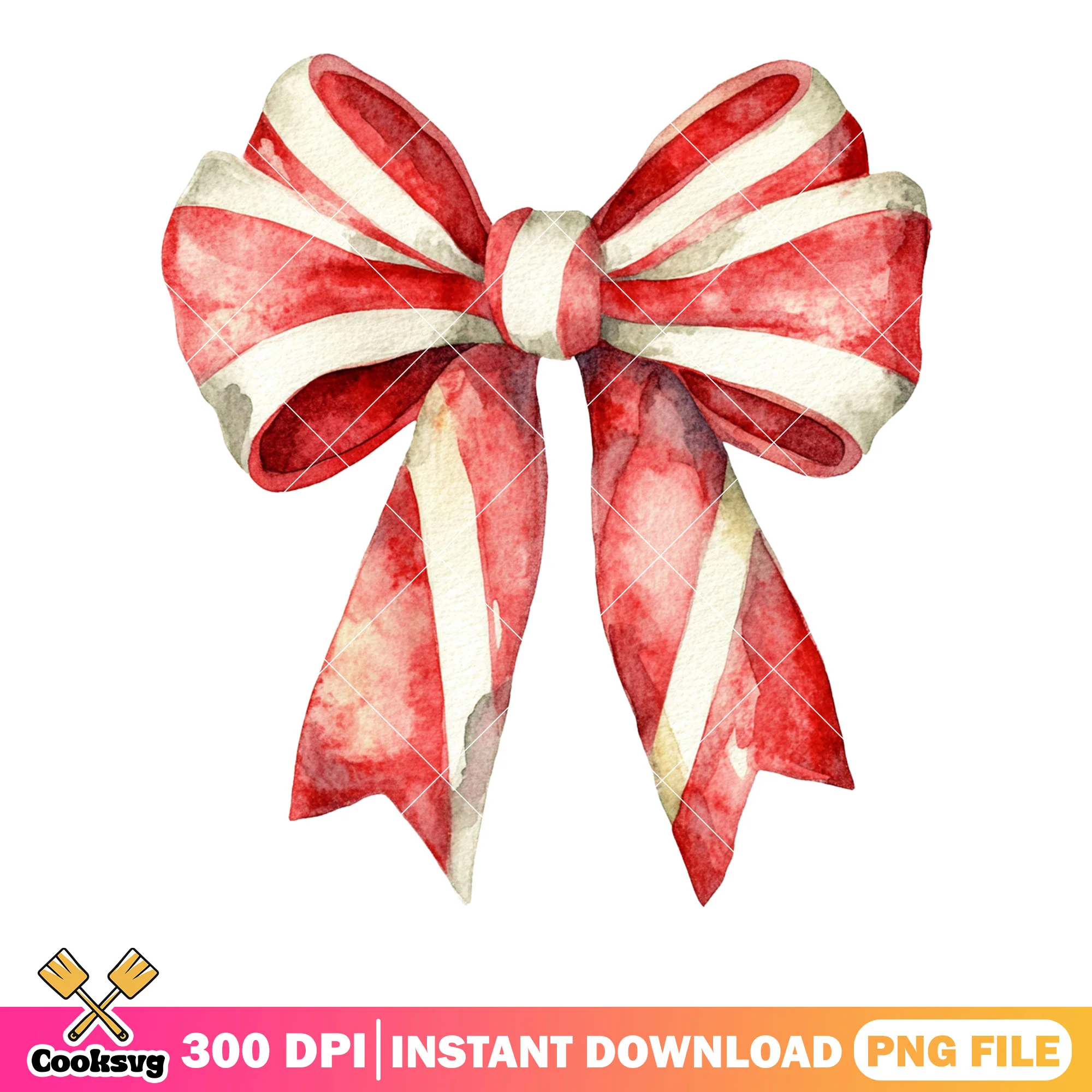 Candy design xmas bow png, christmas bow png, candy cane png