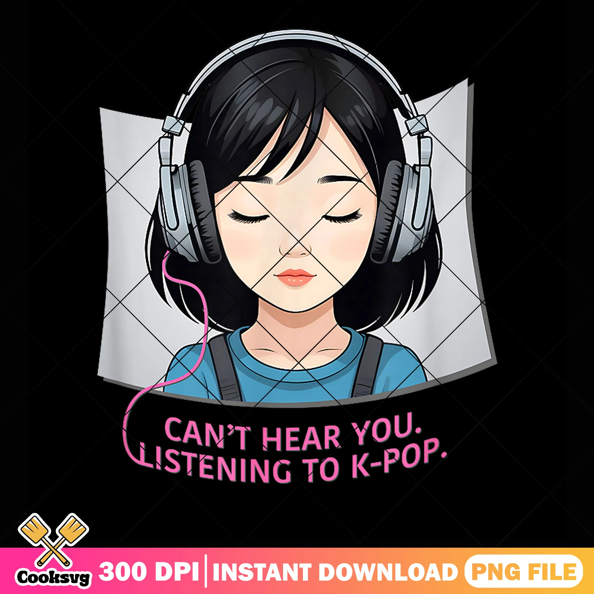 Cant hear you kpop fans png, funny memes png, love saja boys png