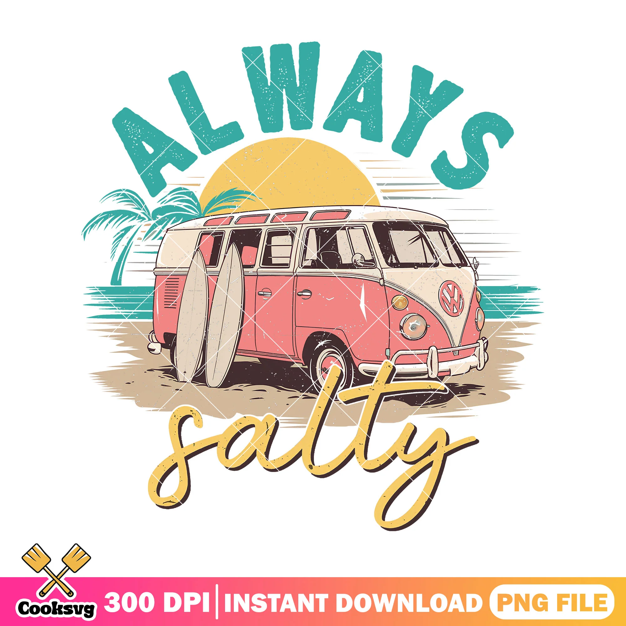 Car always salty summer png, salty soul png, soul summer png