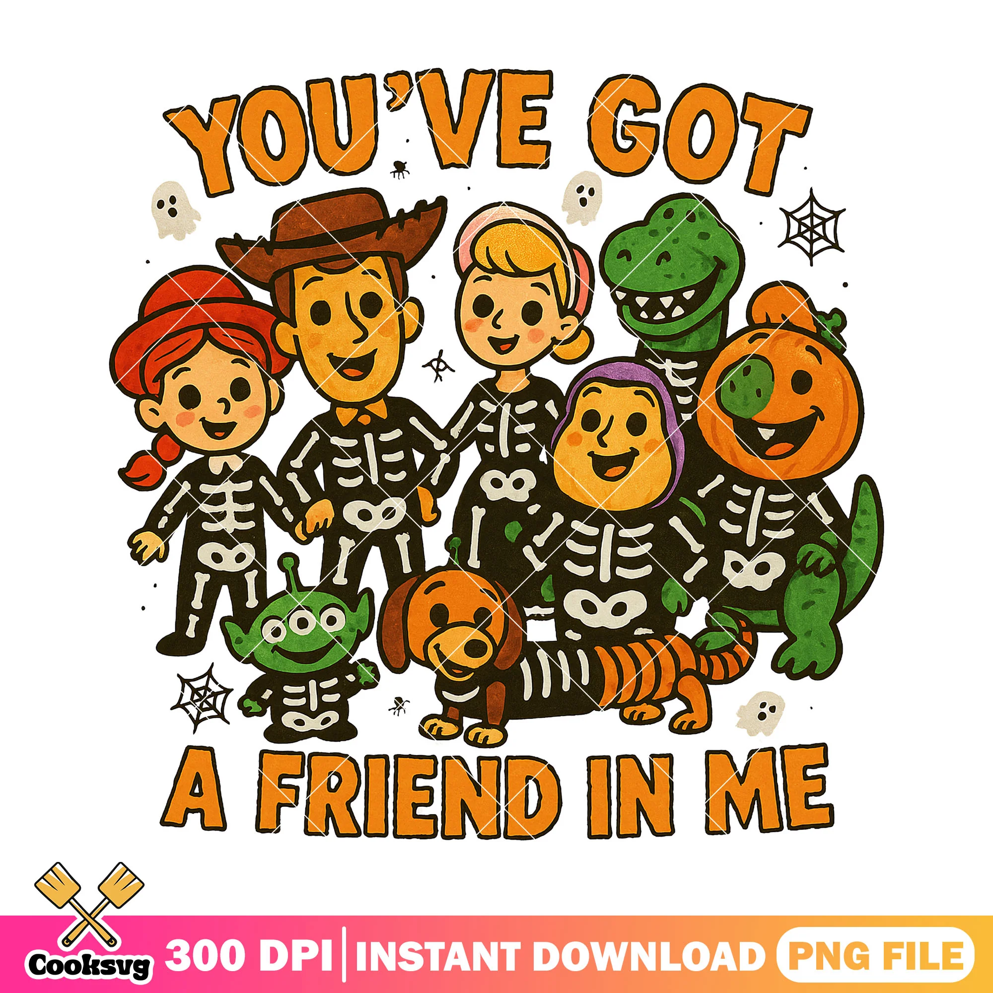 Cartoon toys halloween png, halloween cartoon png, toy story png