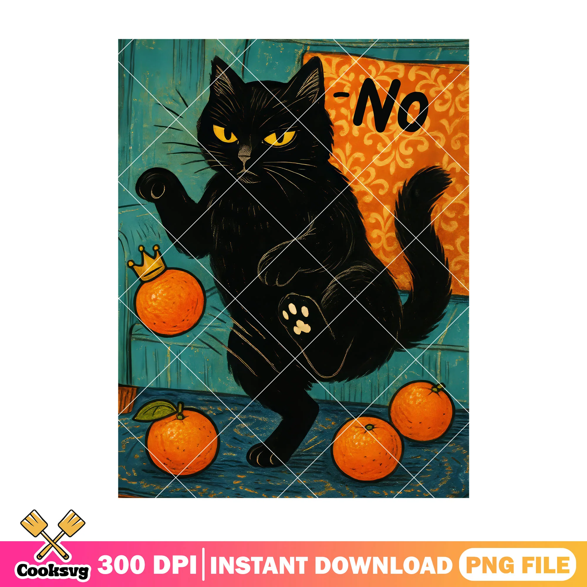 Cat and orange no kings png, no kings day png, america no kings png