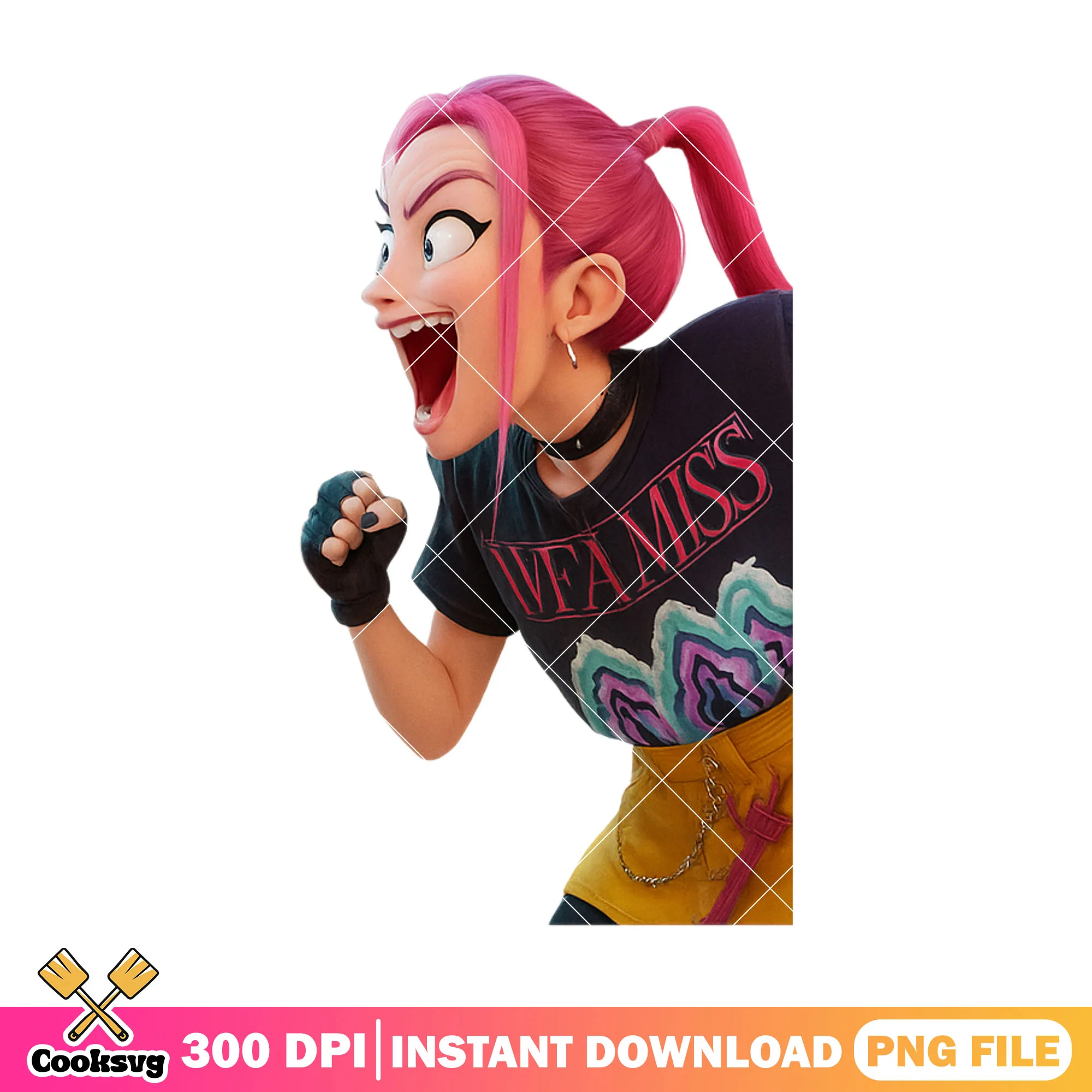 Celebrating pose mira png, kpop mira png, huntrix kpop png