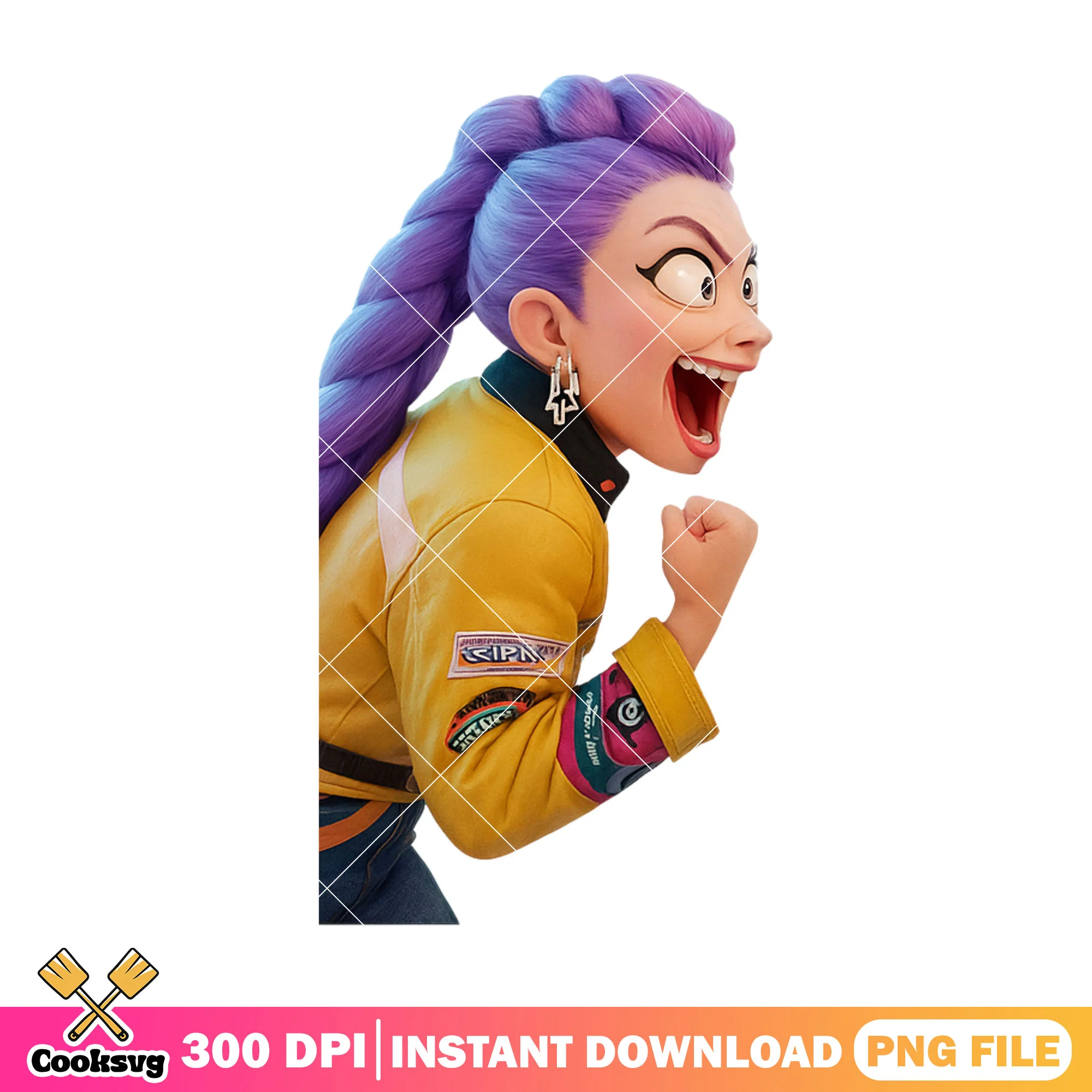 Celebrating pose rumi png, rumi huntrix png, huntrix kpop png