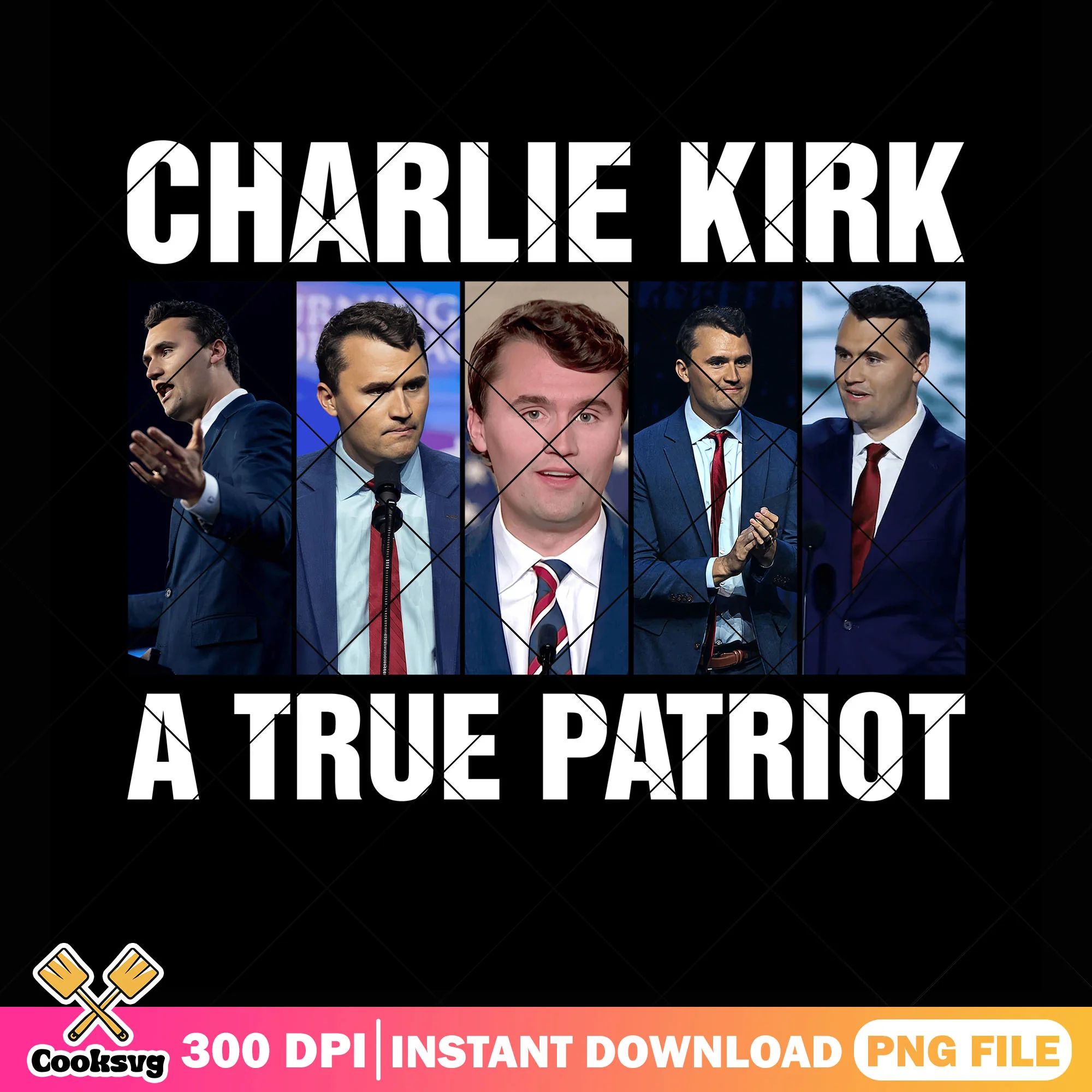 Charlie true patriot png, pray for charlie png, charlie kirk png