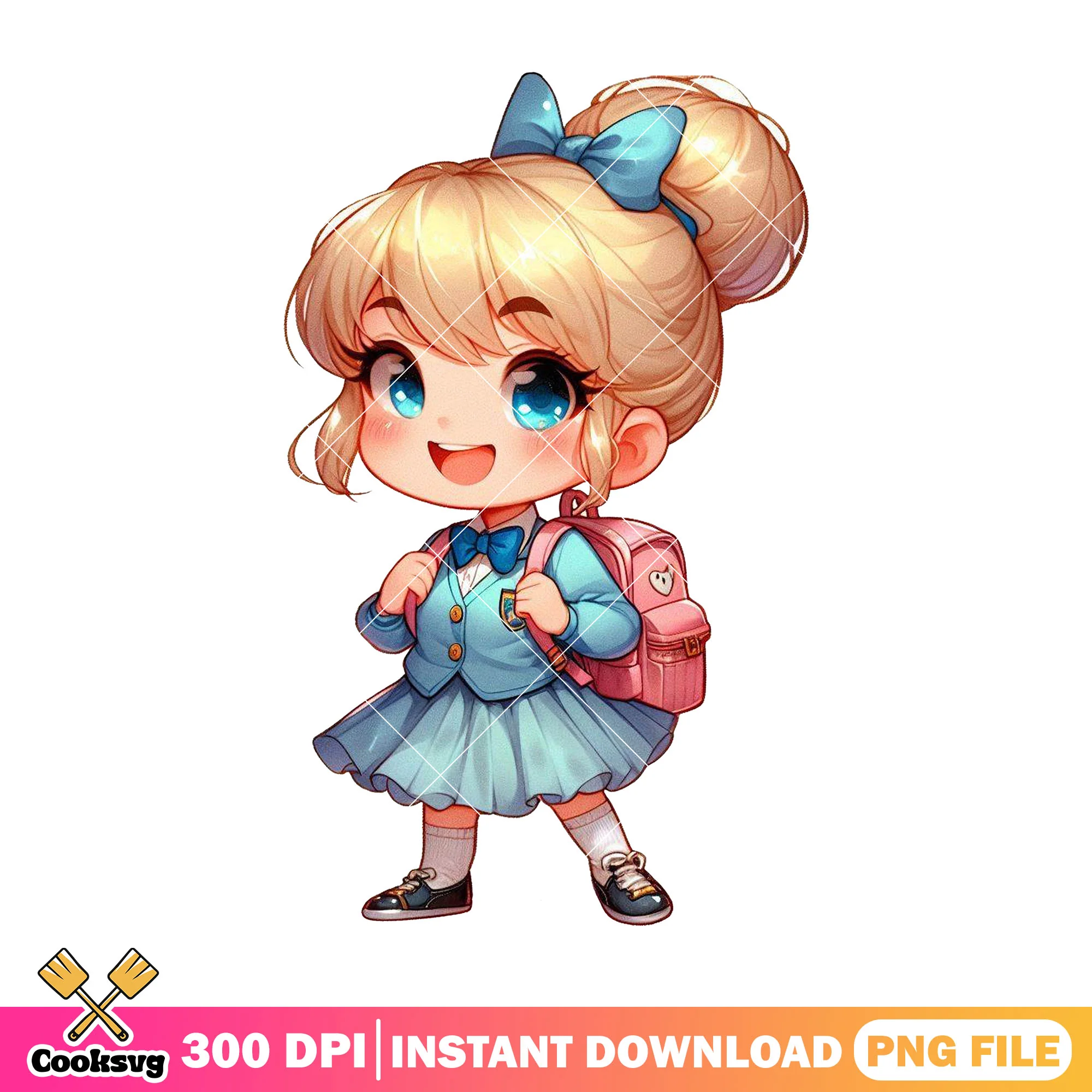 Chibi cinderella png, cinderella disney png, back to school dress png