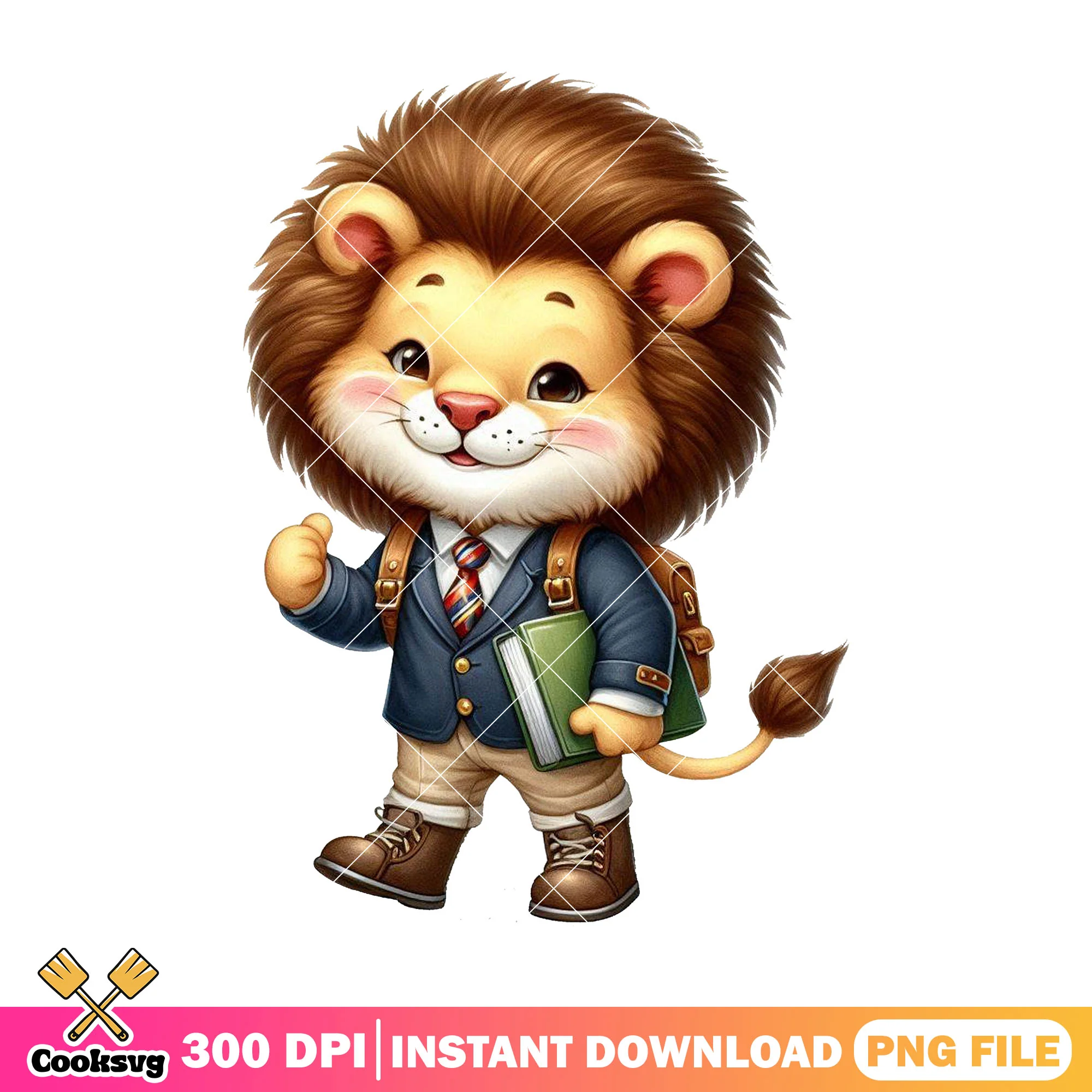 Chibi lion going school png, lion king png, when is back to school png